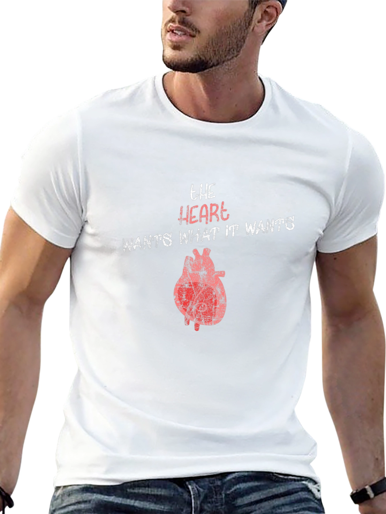 The Heart Wants Graphic T-Shirt - Unisex Black Tee