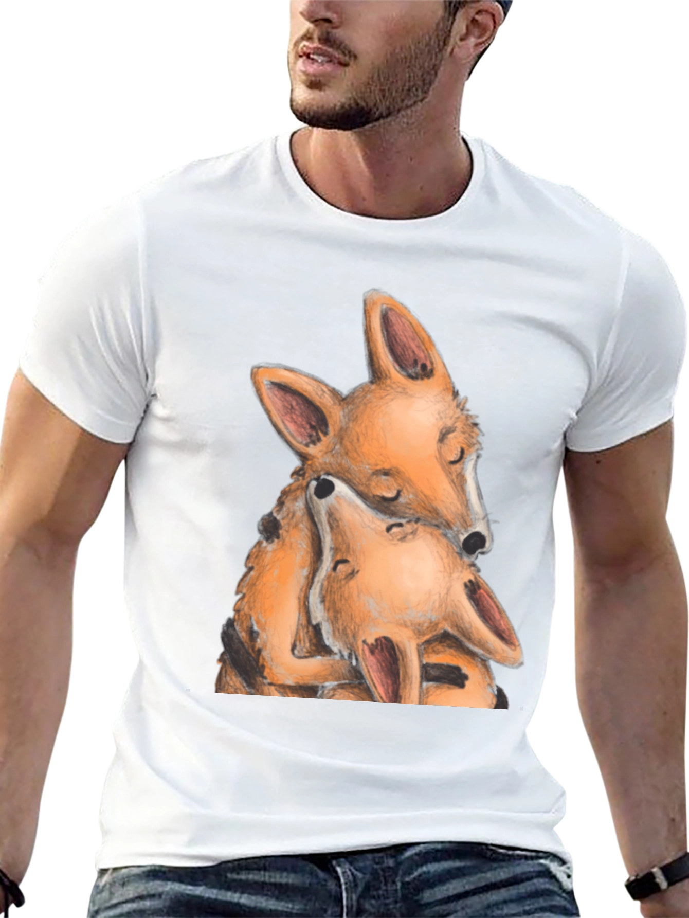 Fox Lovers Tee - Cute Animal Graphic Shirt