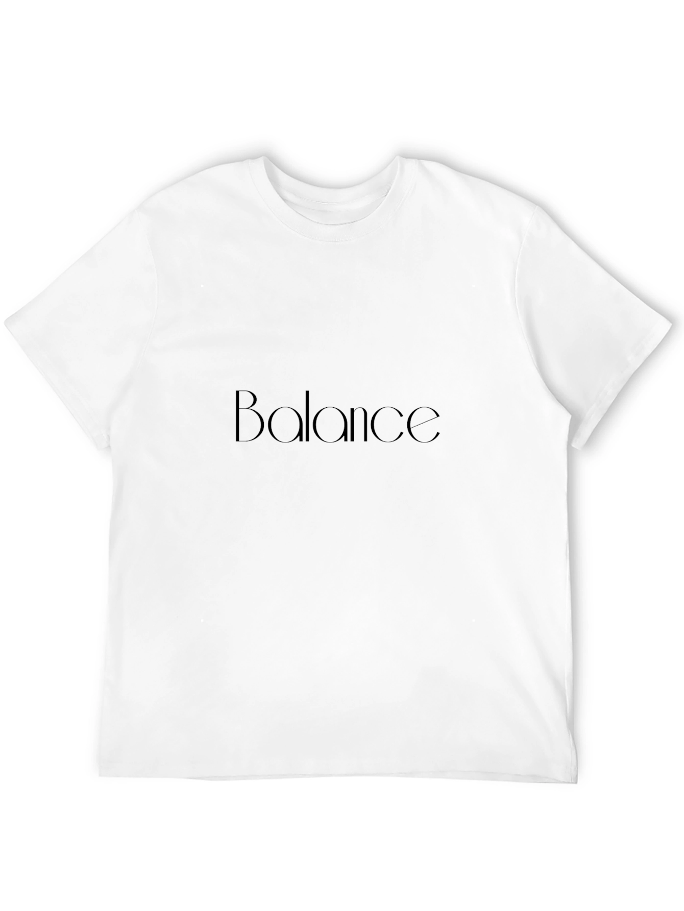 Balance Black T-Shirt - Minimalist Design