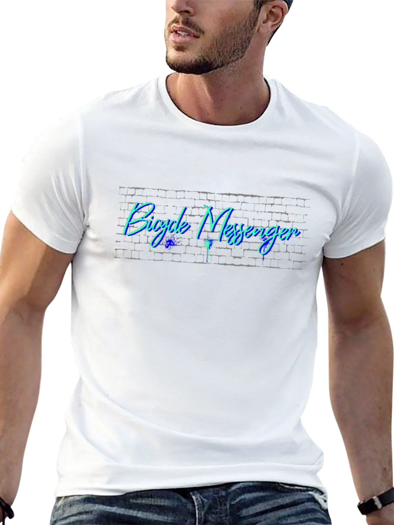 Bicycle Messenger Black T-Shirt - Urban Style