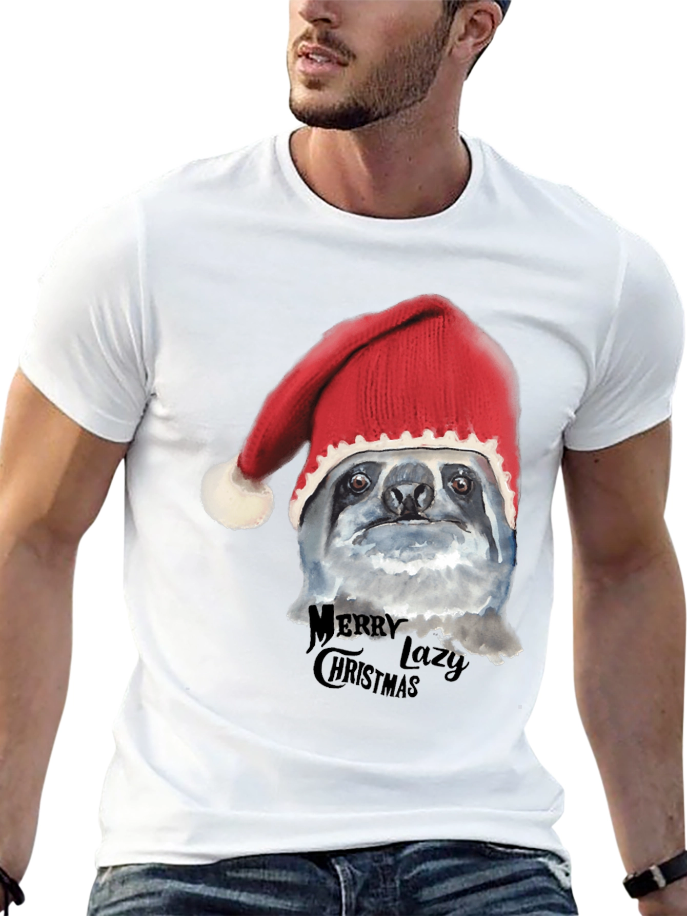 Merry Lazy Christmas Sloth T-Shirt
