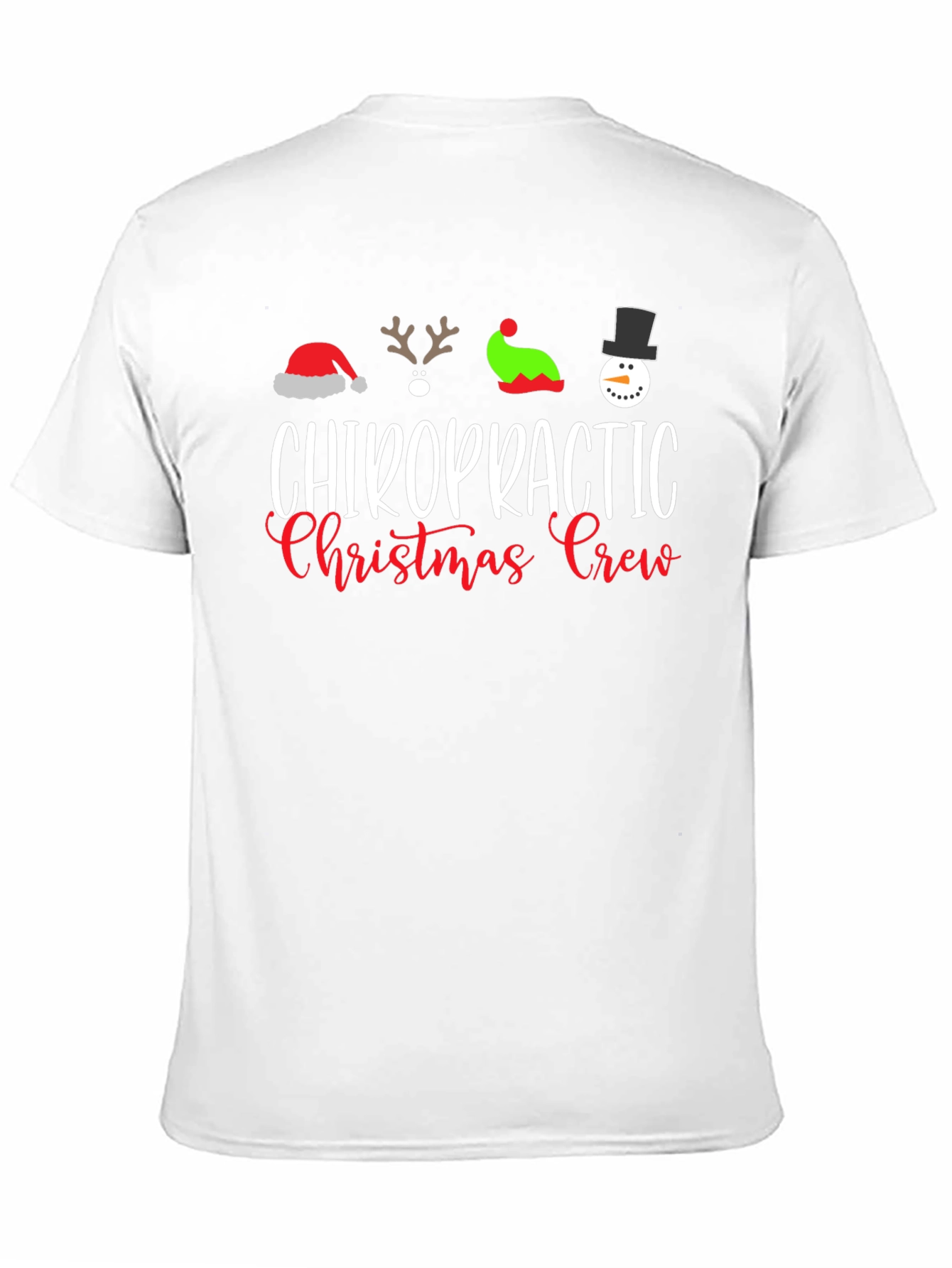Chiropractic Christmas Crew T-Shirt Holiday