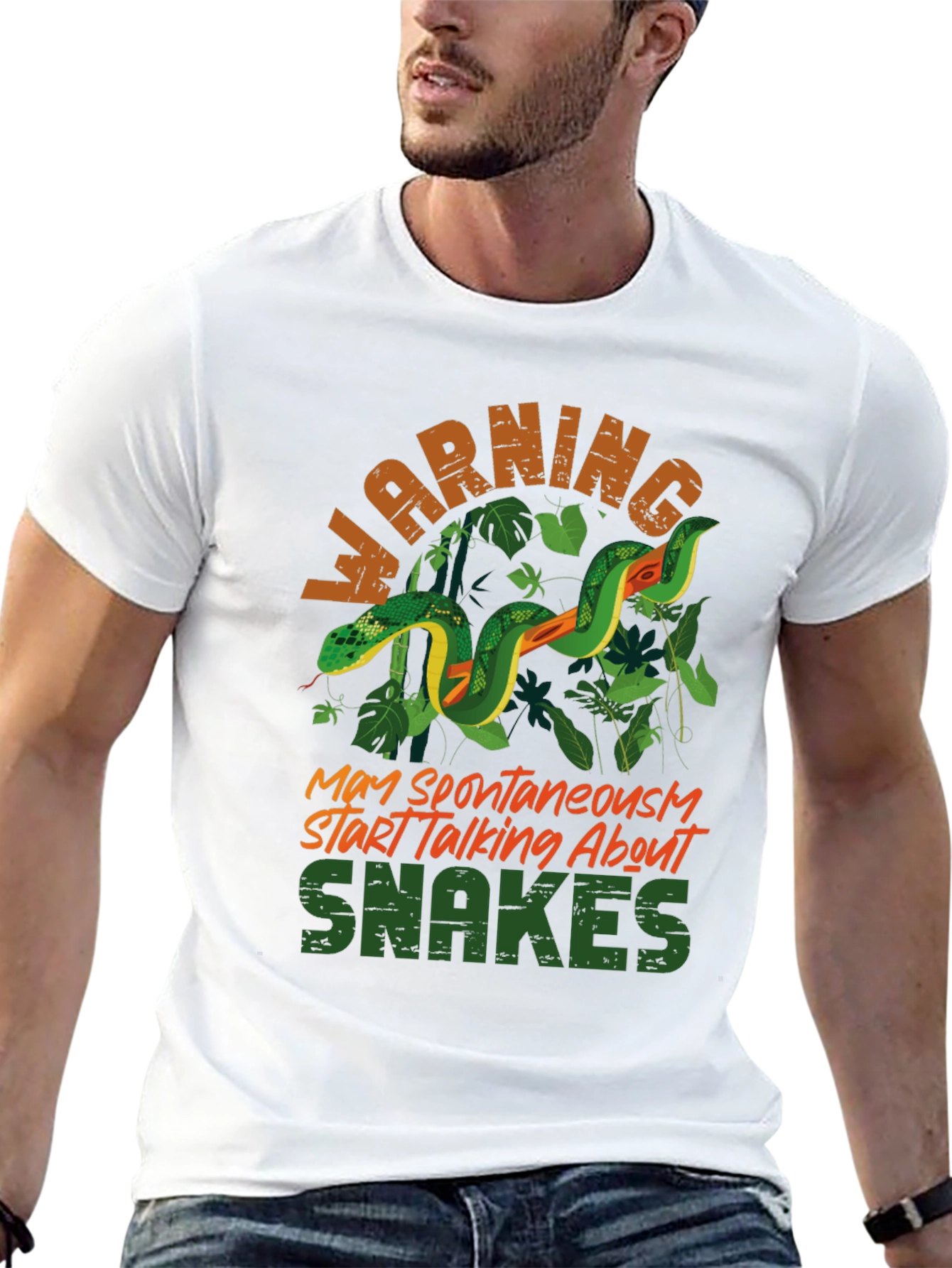 Warning May Spontaneously Start Talking About Snakes T-Shirt
