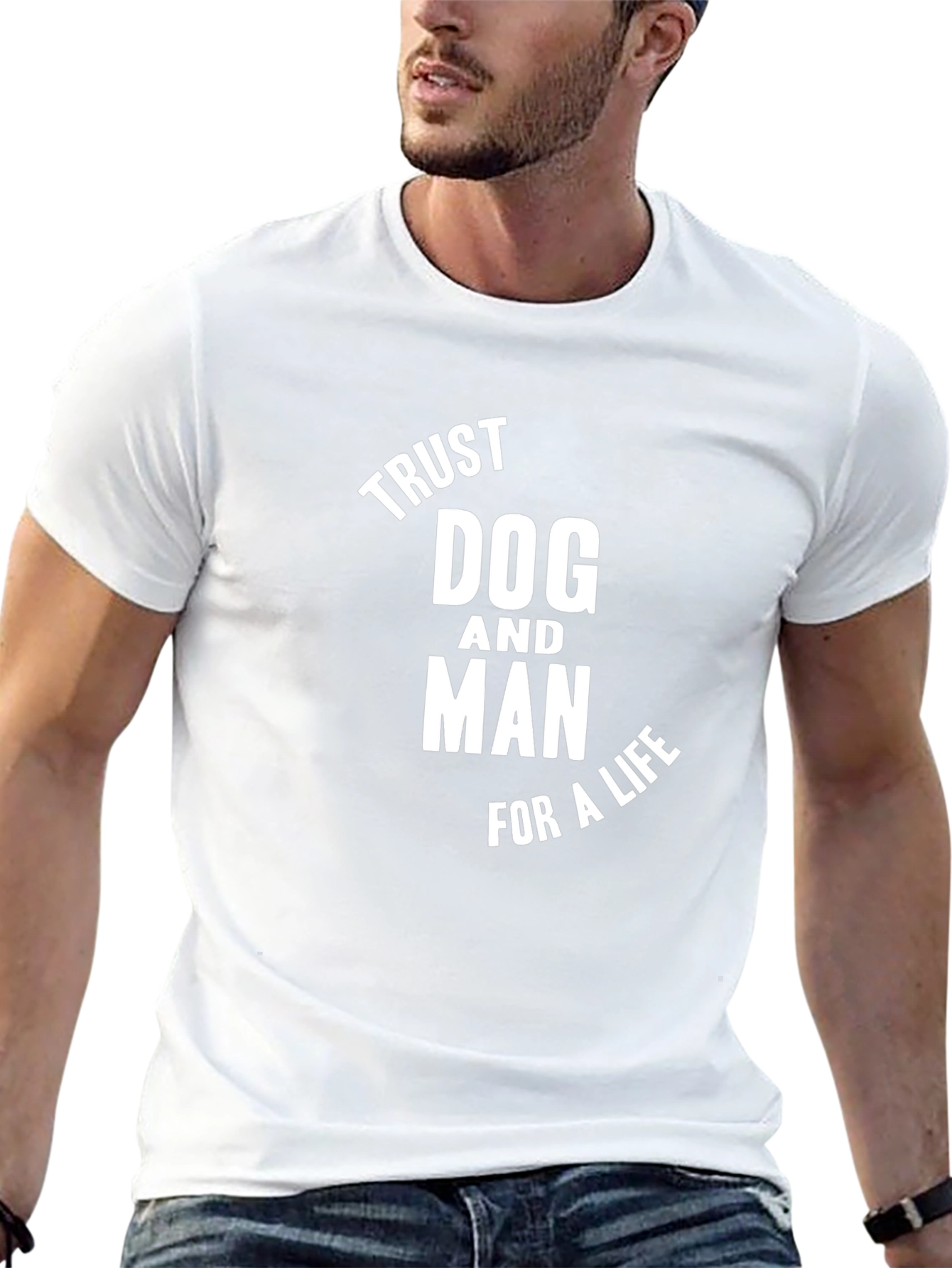 Trust Dog and Man T-Shirt