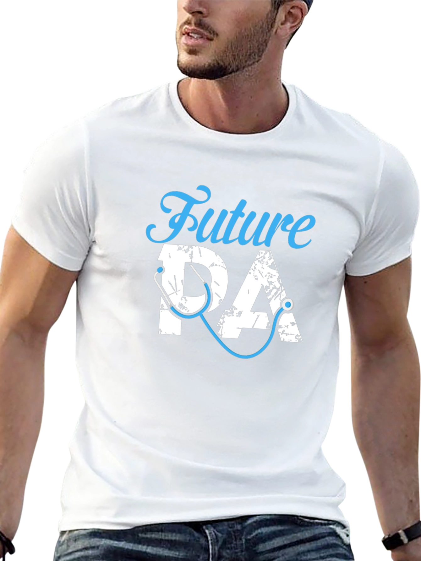 Future PA Stethoscope Black T-Shirt