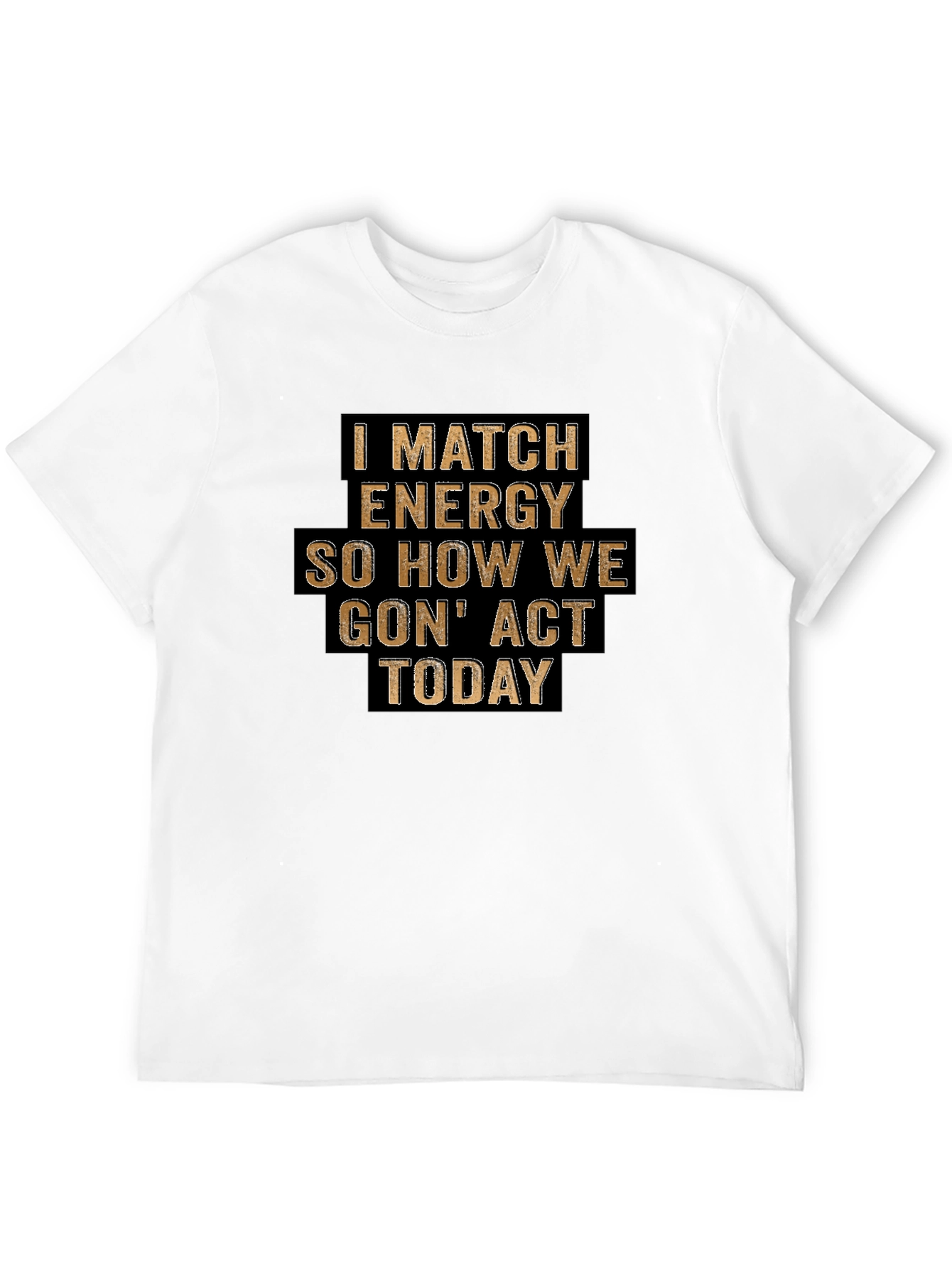 I Match Energy Graphic Tee - Black