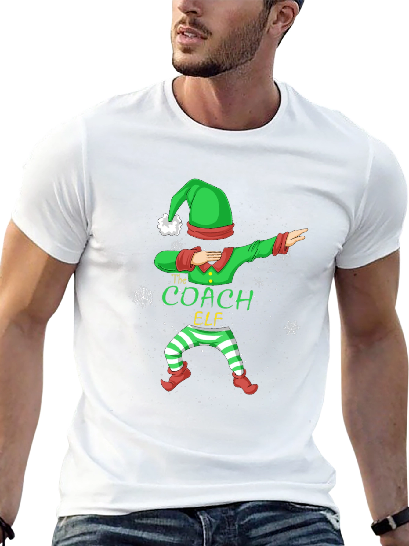 The Coach Elf T-Shirt - Holiday Dabbing Design