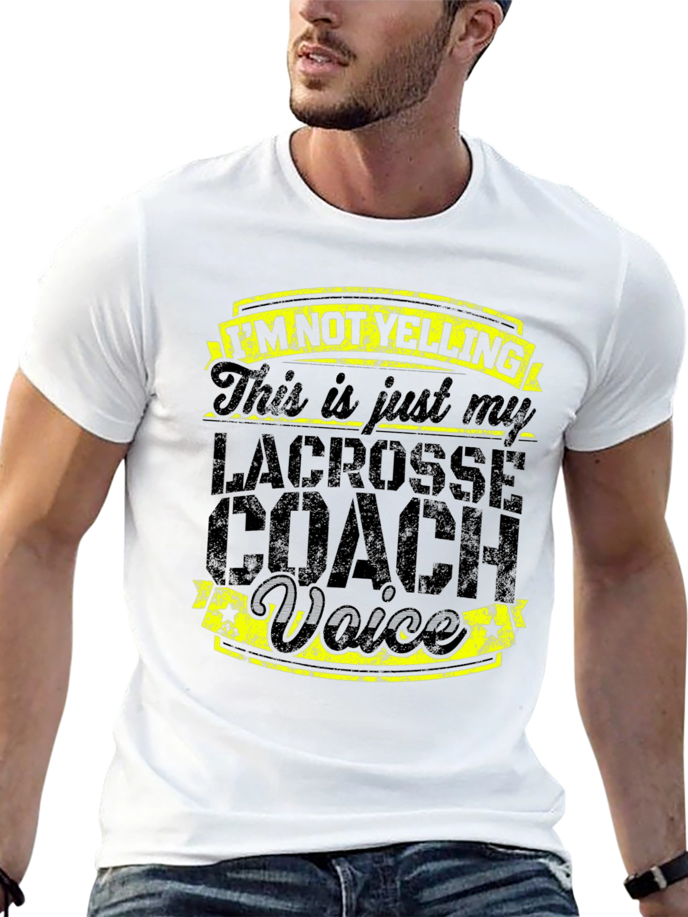 Lacrosse Coach Voice Black T-Shirt