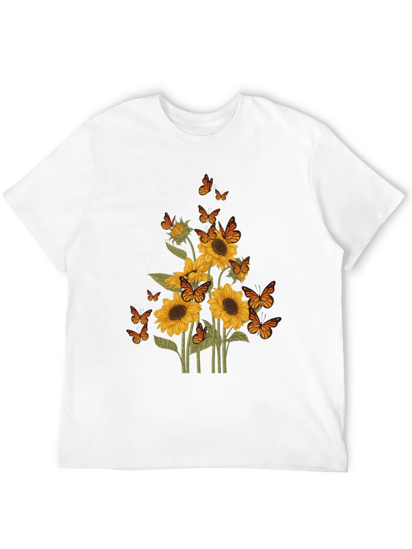Sunflower Butterfly Graphic Tee