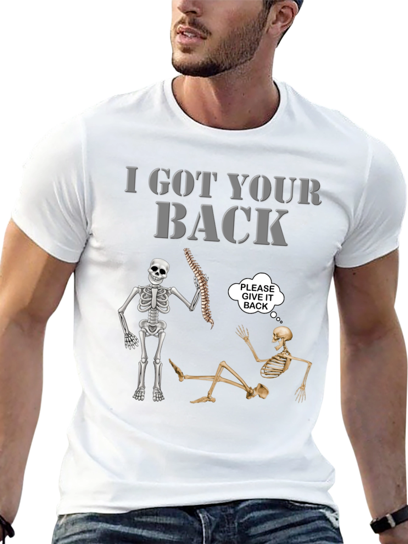 I Got Your Back Skeleton Humor T-Shirt