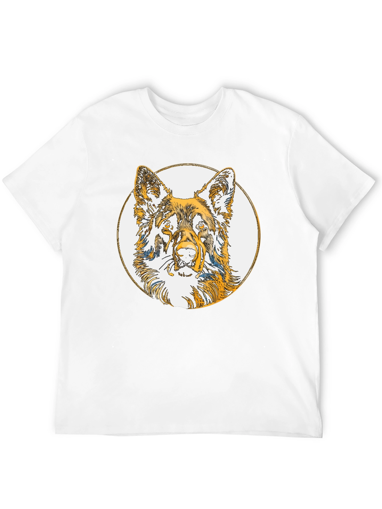Dog Sketch Tee - Black Cotton Blend