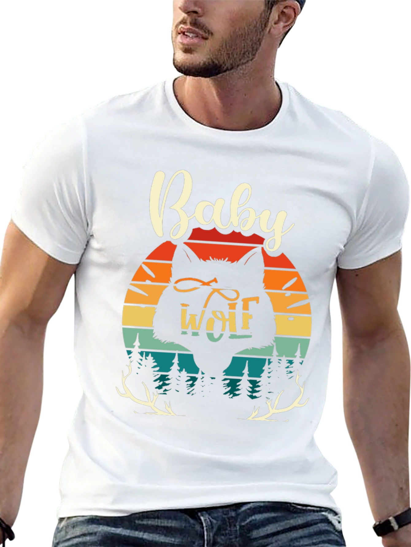 Baby Wolf Graphic Tee - Nature Inspired Design