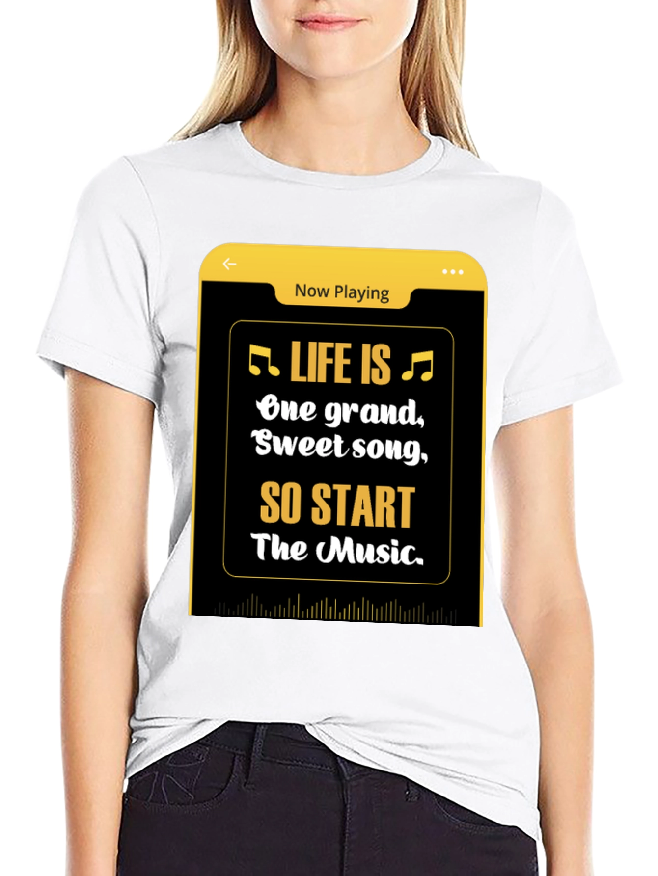 Life is Music Graphic Tee - Black
