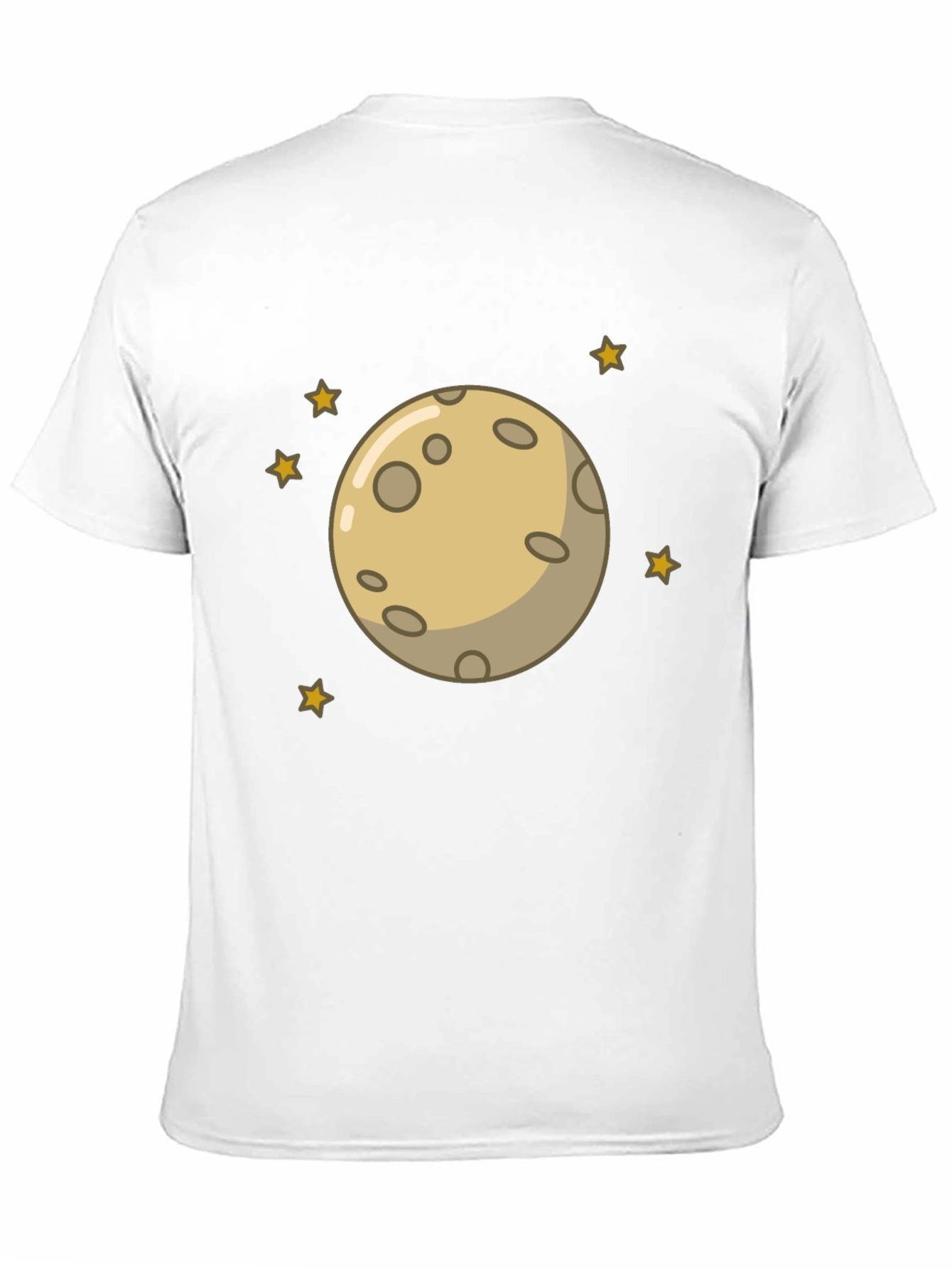 Moon and Stars Graphic Black T-Shirt