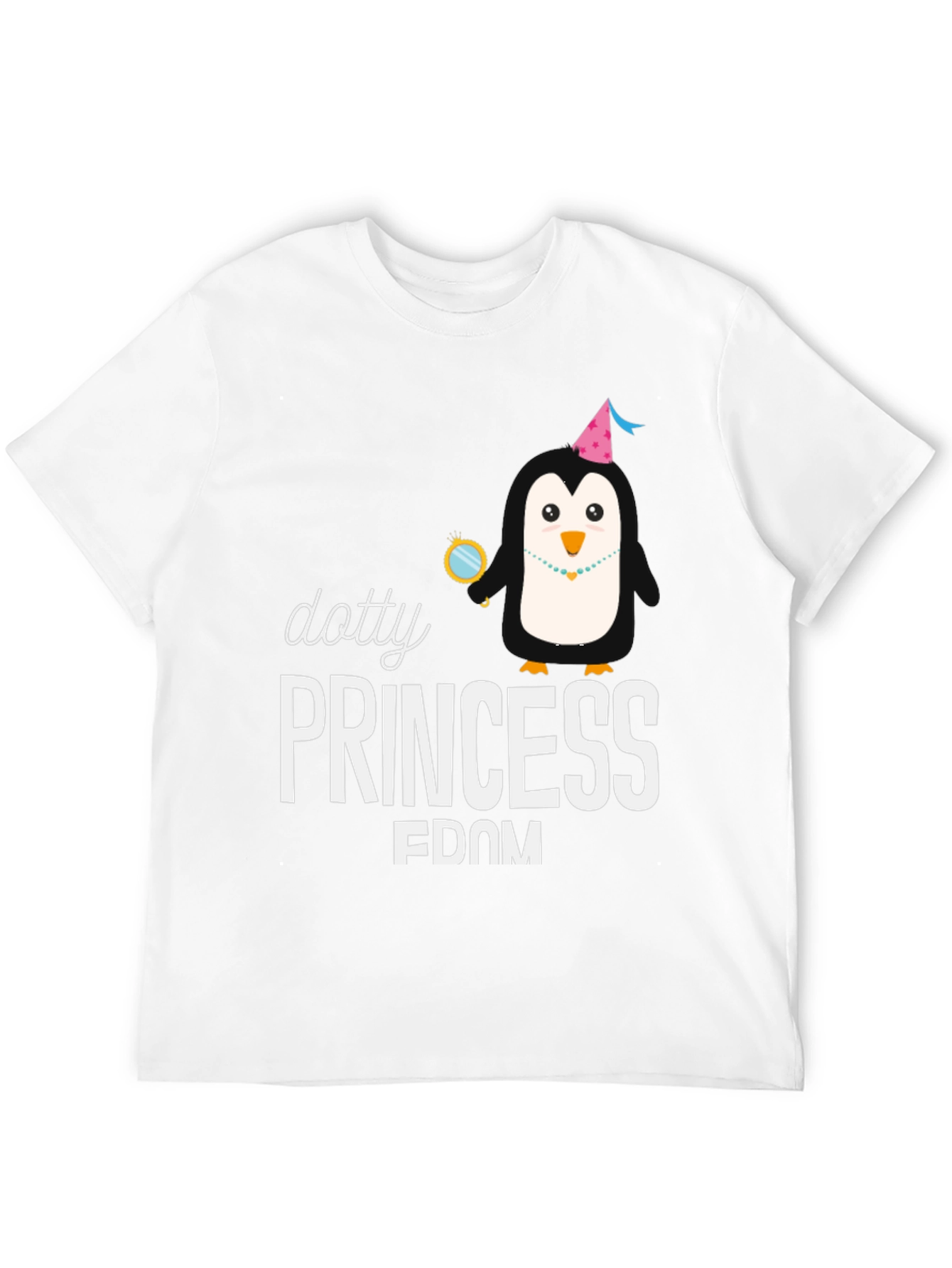 Dotty Princess Penguin Graphic Tee - Unisex