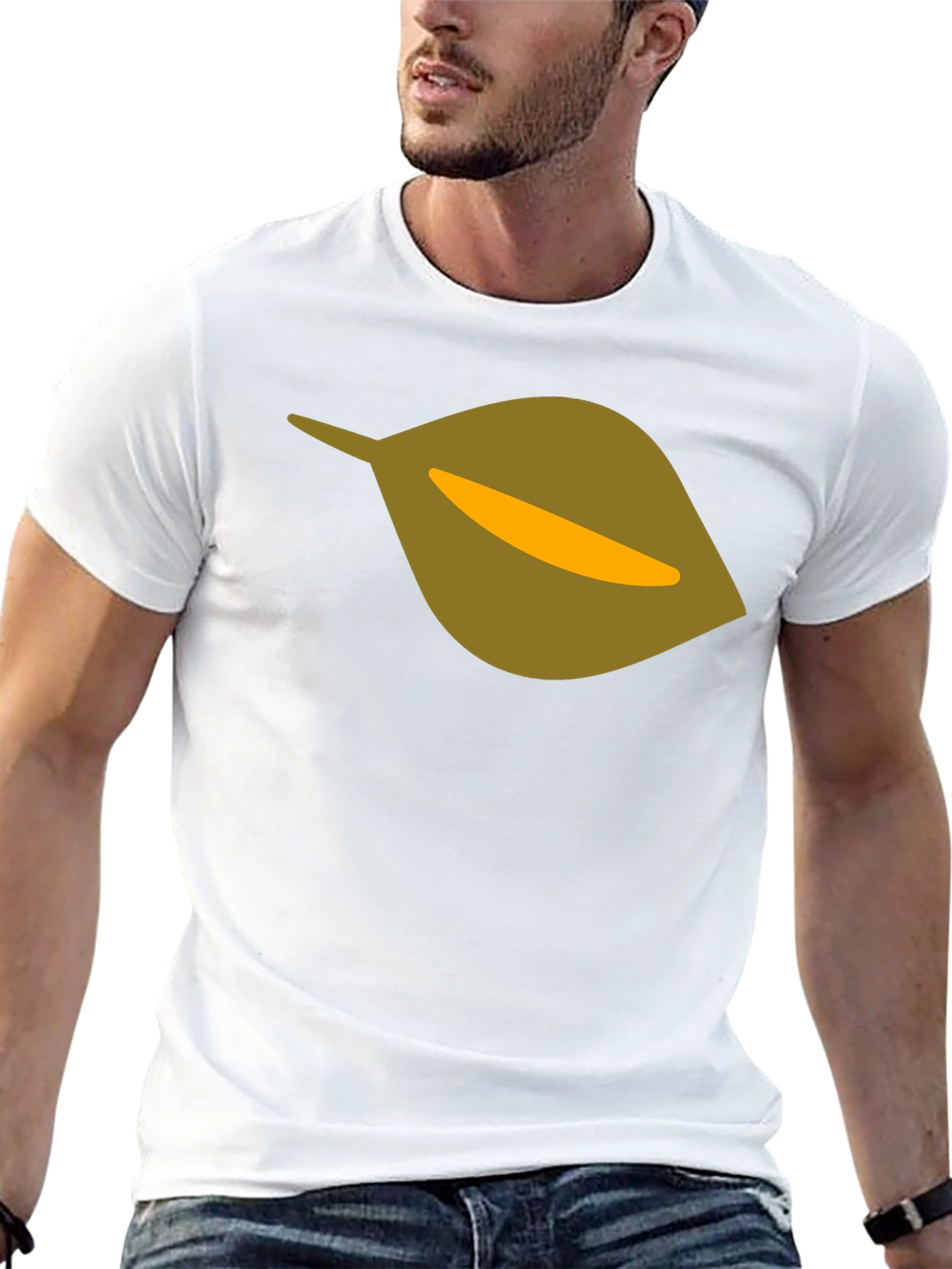 Leaf Graphic Black T-Shirt