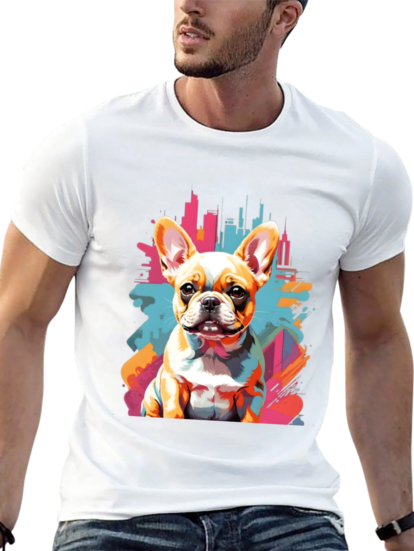 Urban Bulldog Tee - Cool Dog Graphic T-Shirt