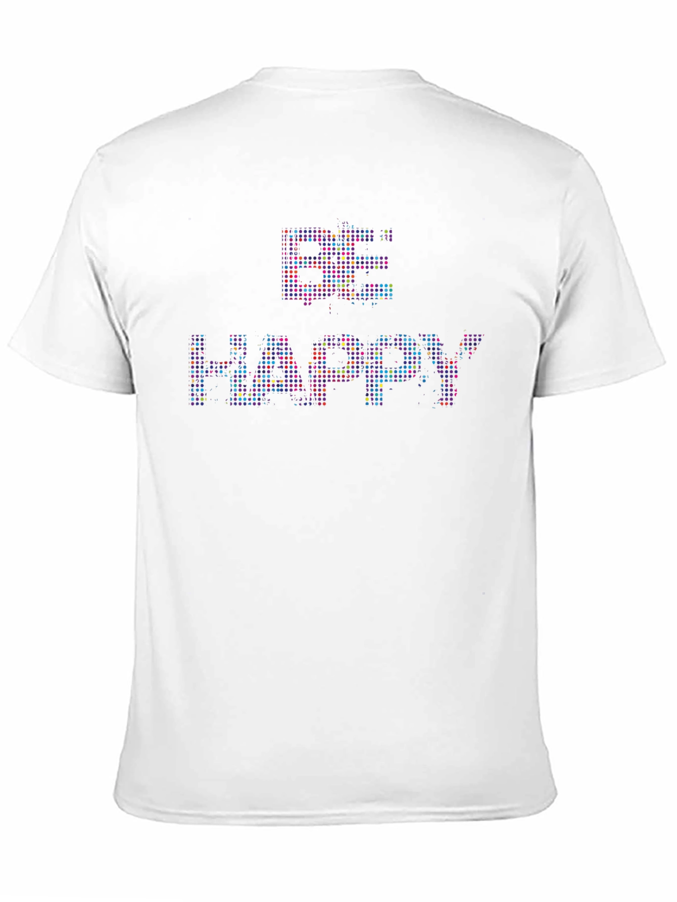 Be Happy Graphic Tee - Stylish Black Cotton T-Shirt