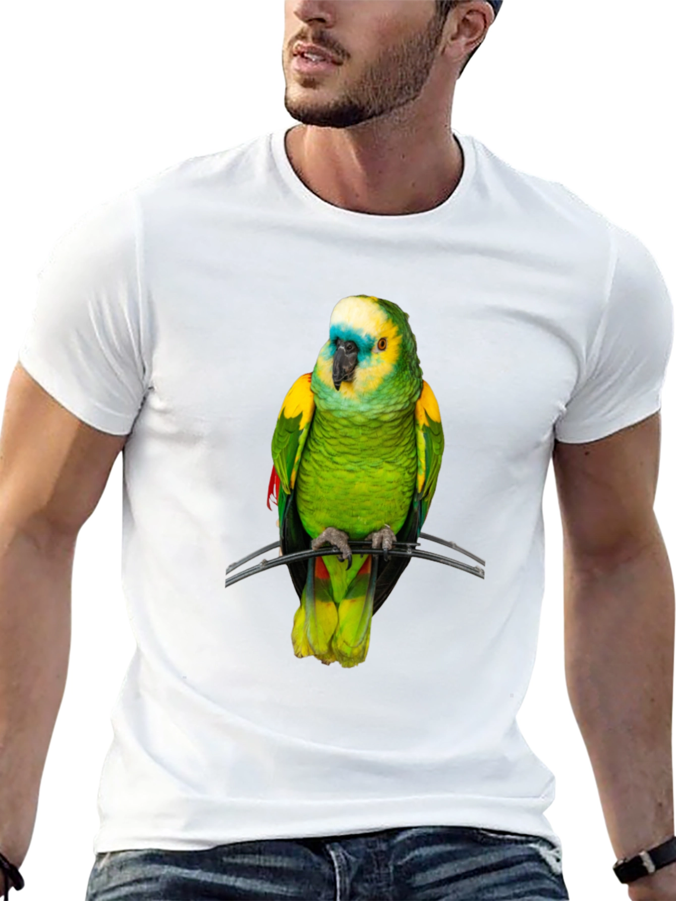 Parrot Graphic T-Shirt - Unique Bird Lover Tee
