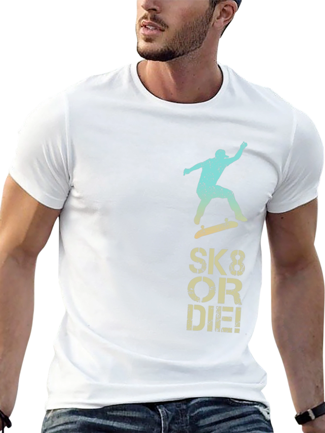 Sk8 or Die Graphic Tee - Black