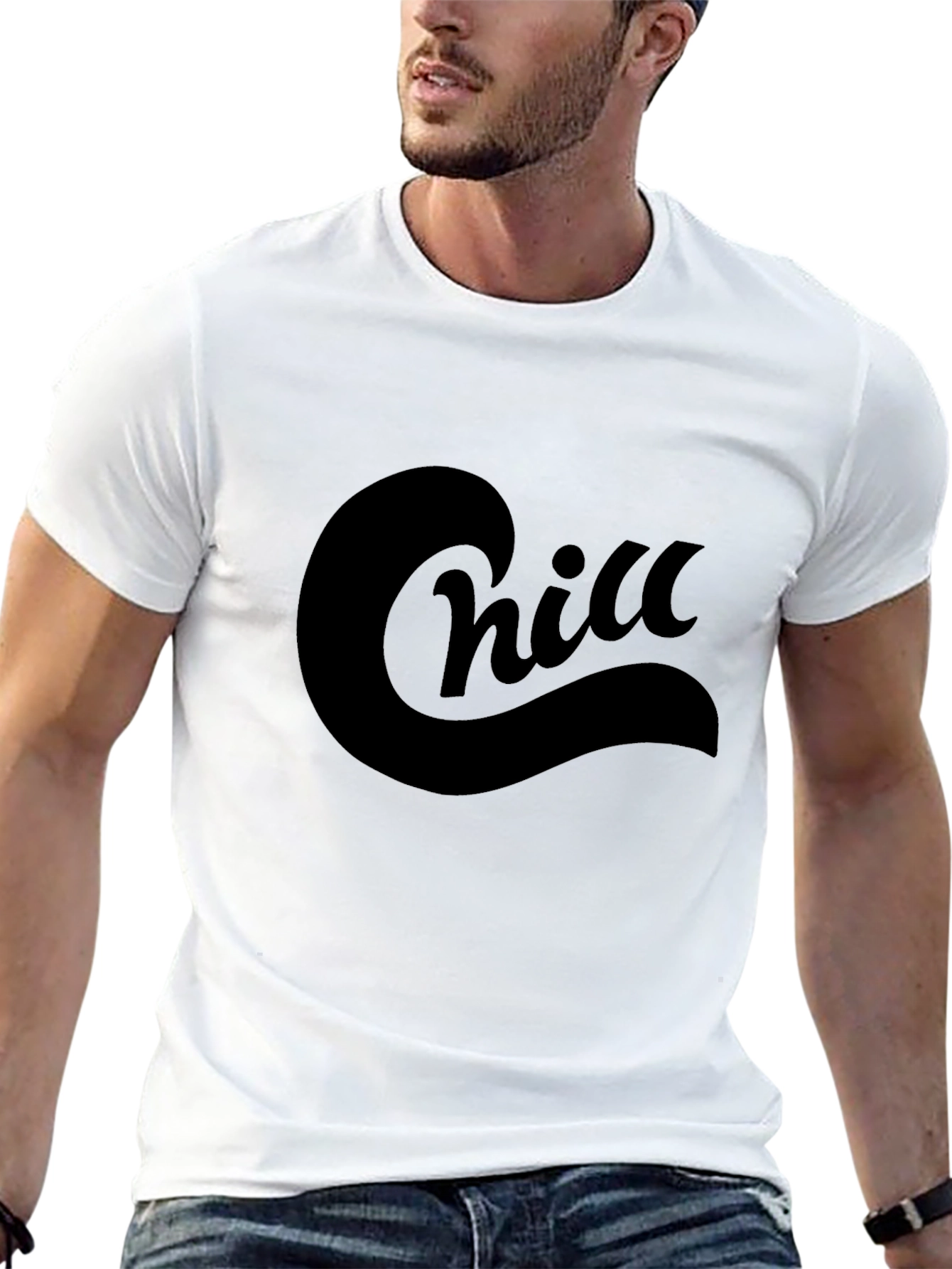 Chill Black T-Shirt - Relaxed Comfort