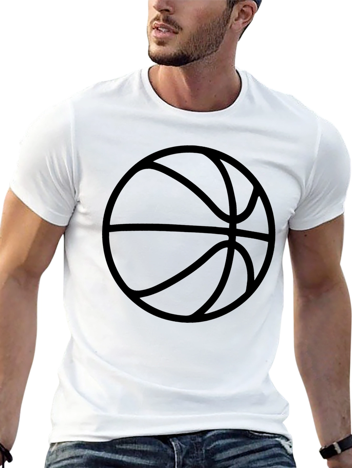 Basketball Graphic Black T-Shirt