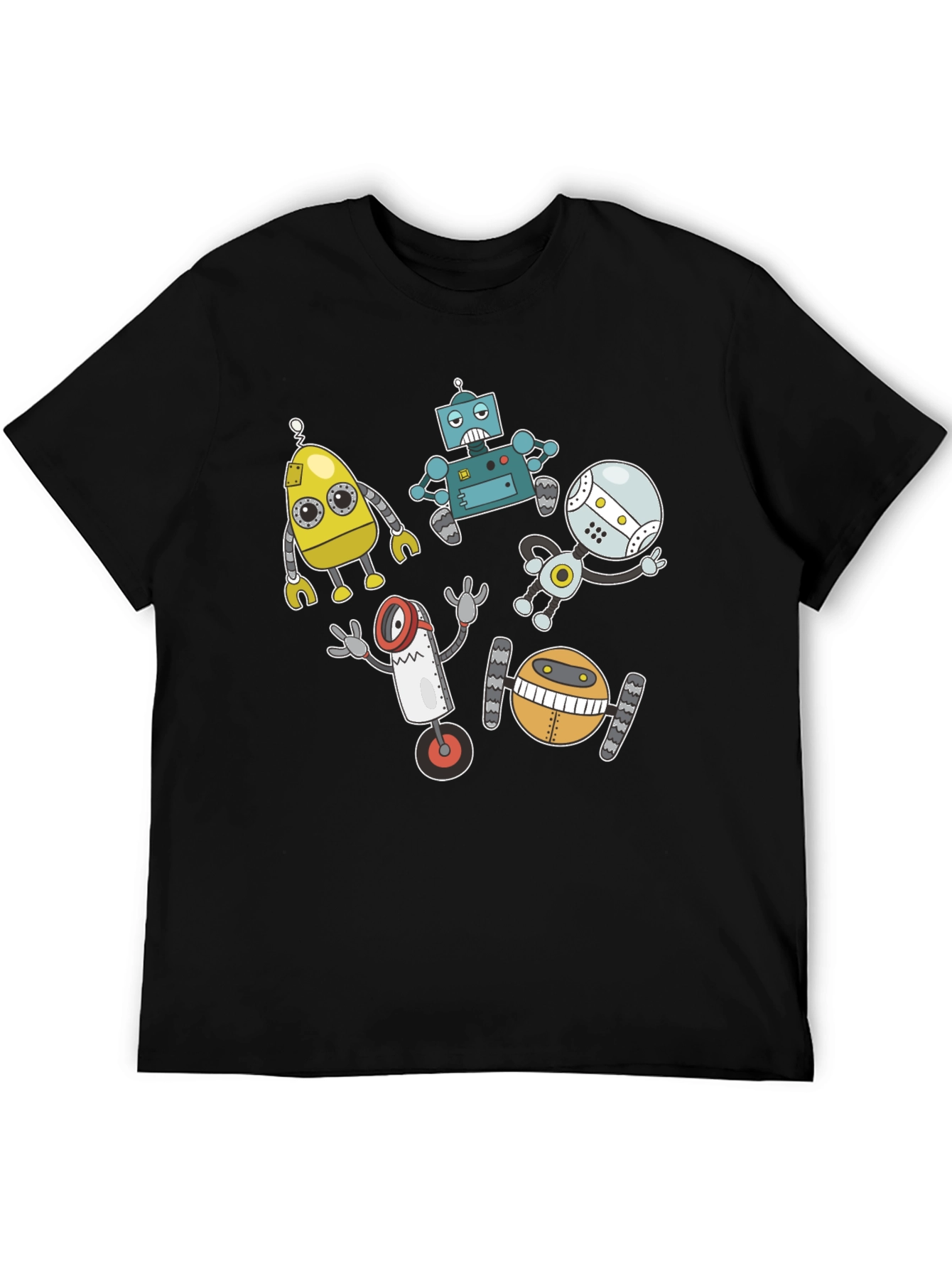 Robots Graphic T-Shirt - Fun & Unique Design