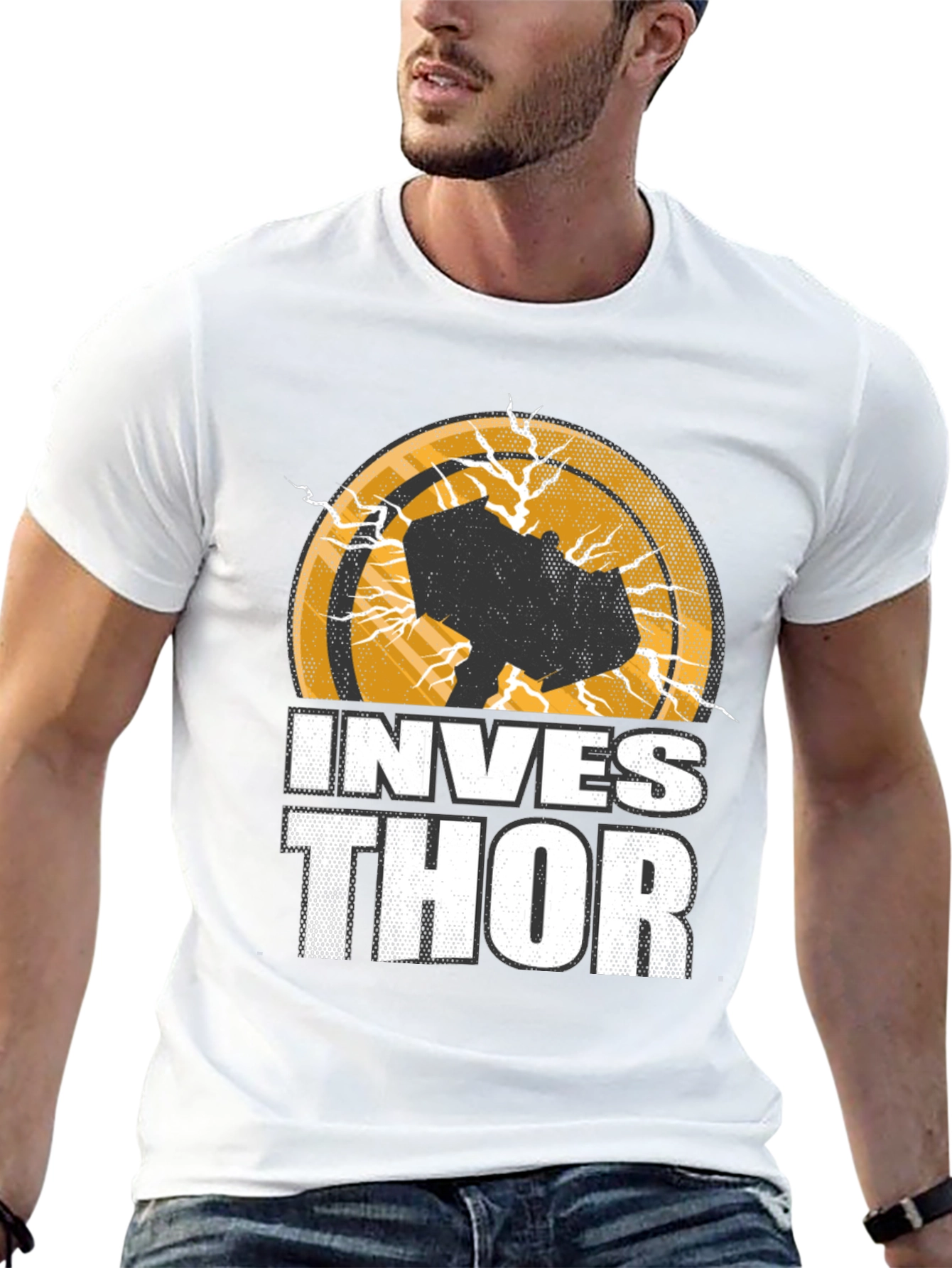 Invest Thor Graphic T-Shirt - Cool Unique Design