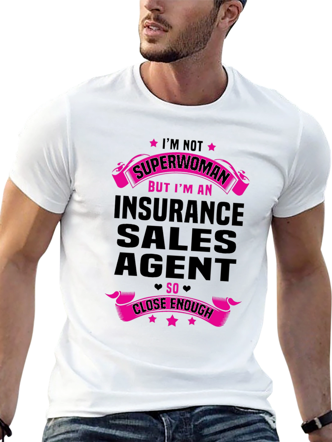 Insurance Sales Agent Superwoman Funny T-Shirt
