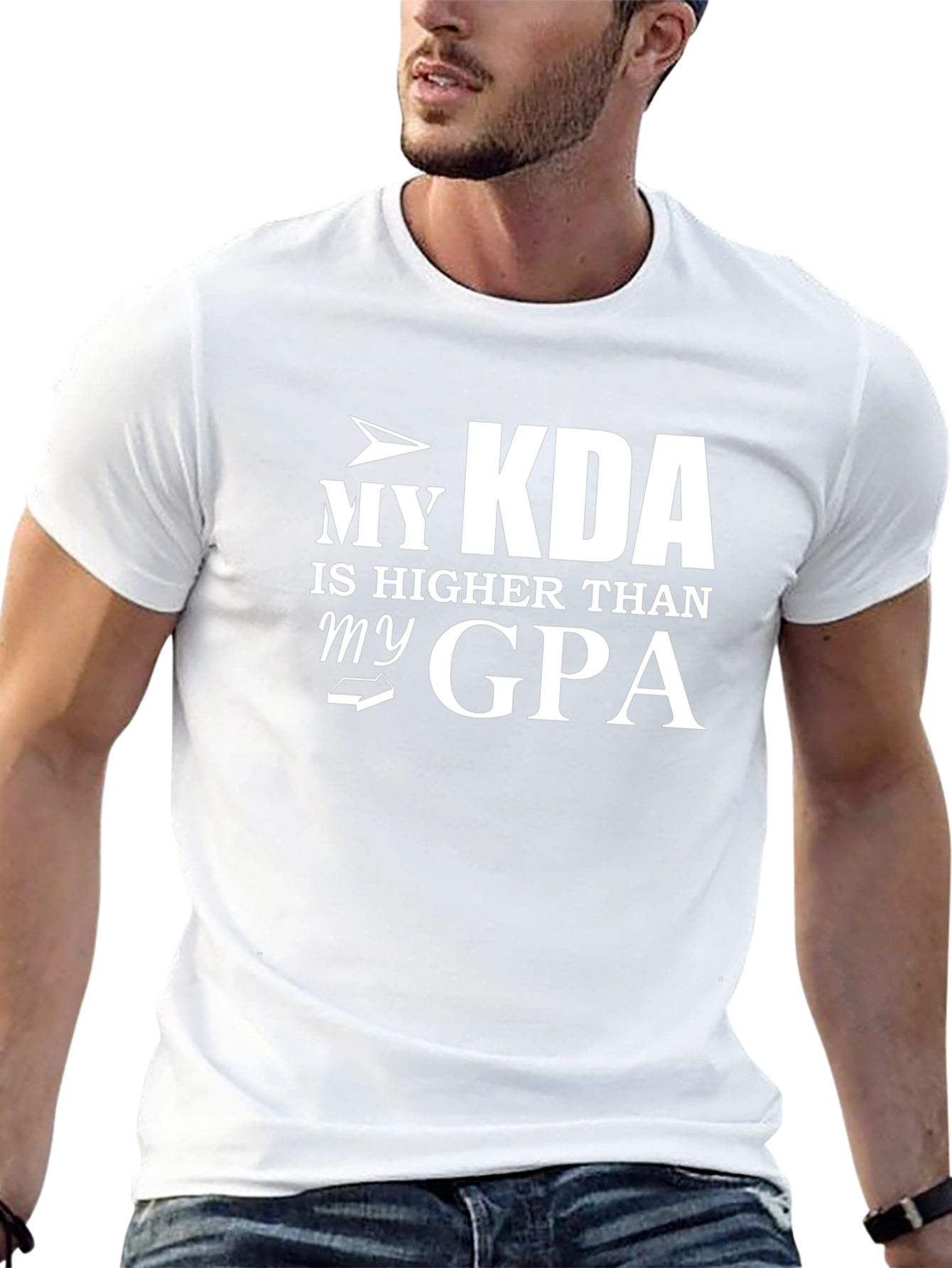 My KDA Is Higher Than My GPA Black T-Shirt