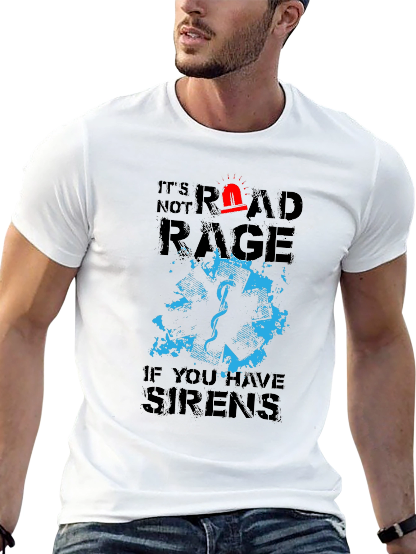 Funny EMT Road Rage Graphic T-Shirt
