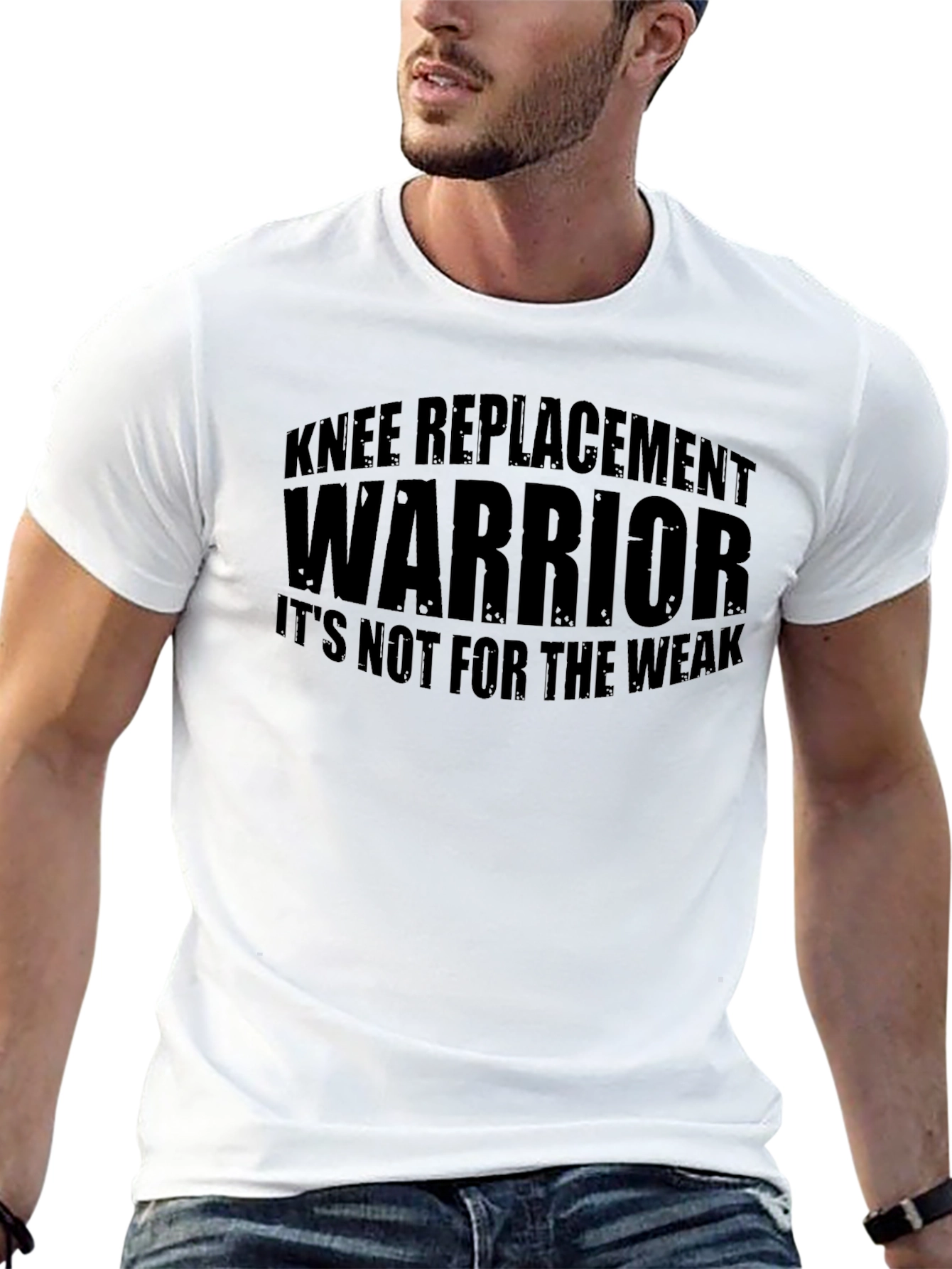 Knee Replacement Warrior T-Shirt - Black