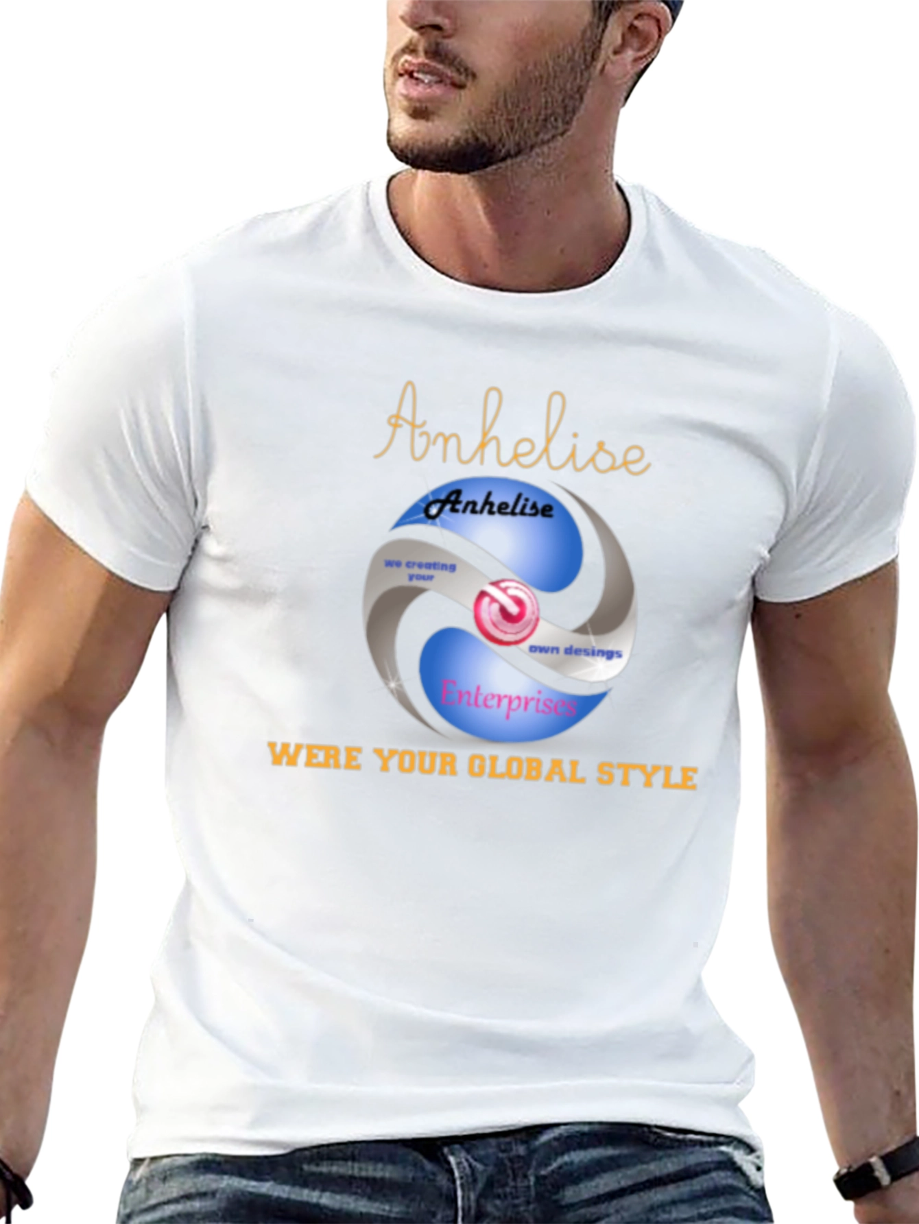 Global Style Black Graphic Tee