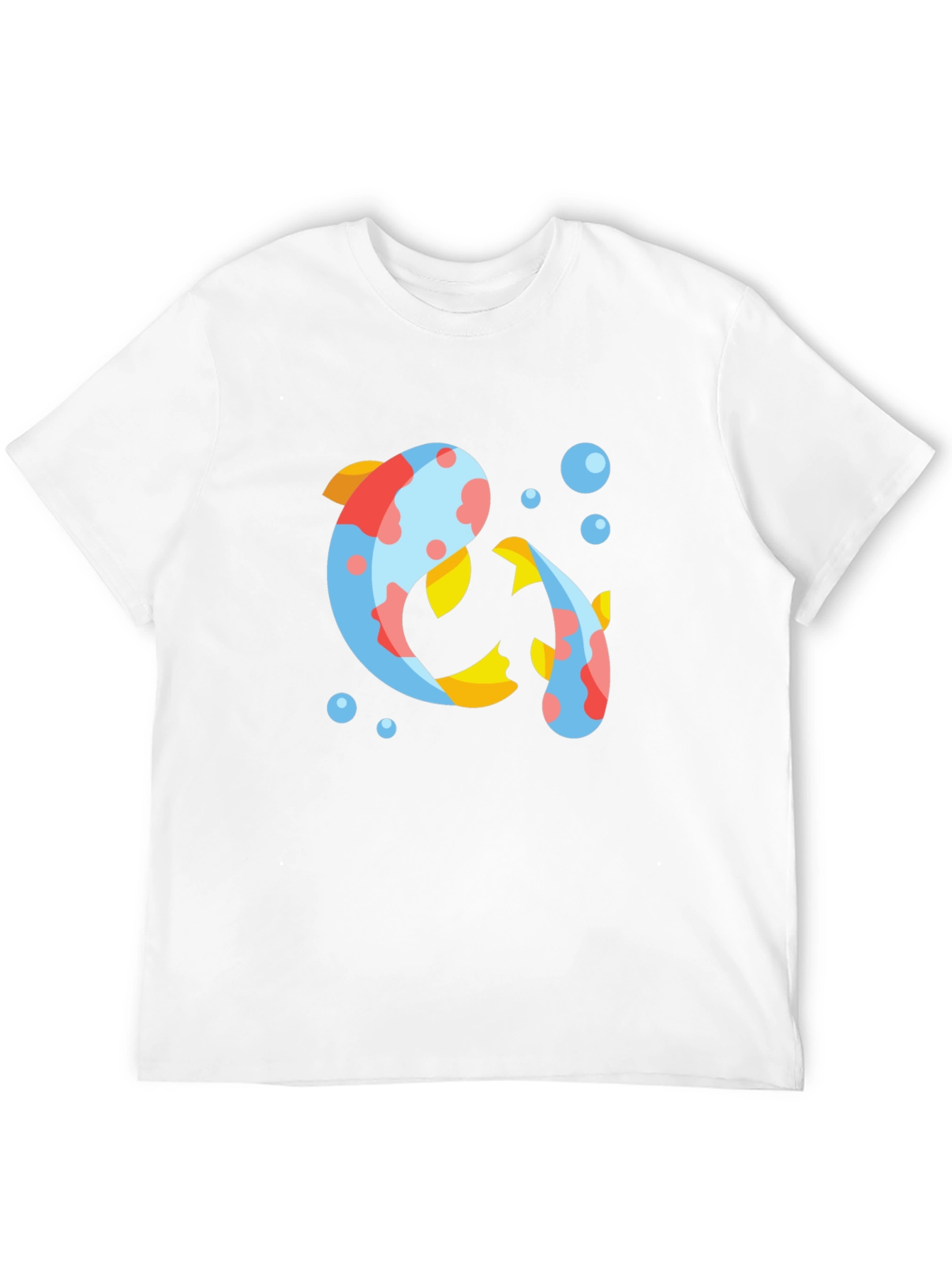 Koi Fish Graphic Tee - Stylish Black T-Shirt