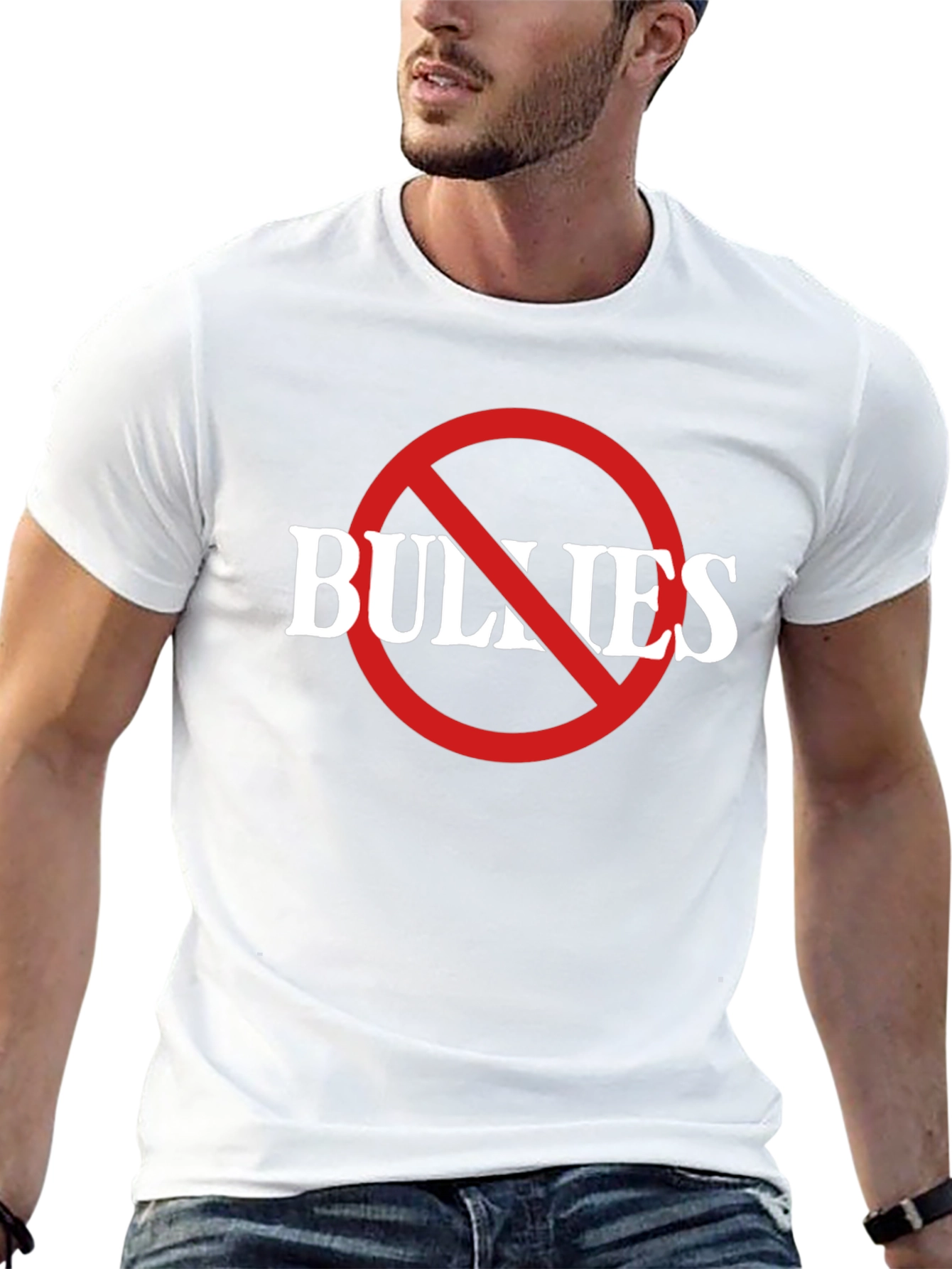 Anti-Bullying Black Graphic T-Shirt