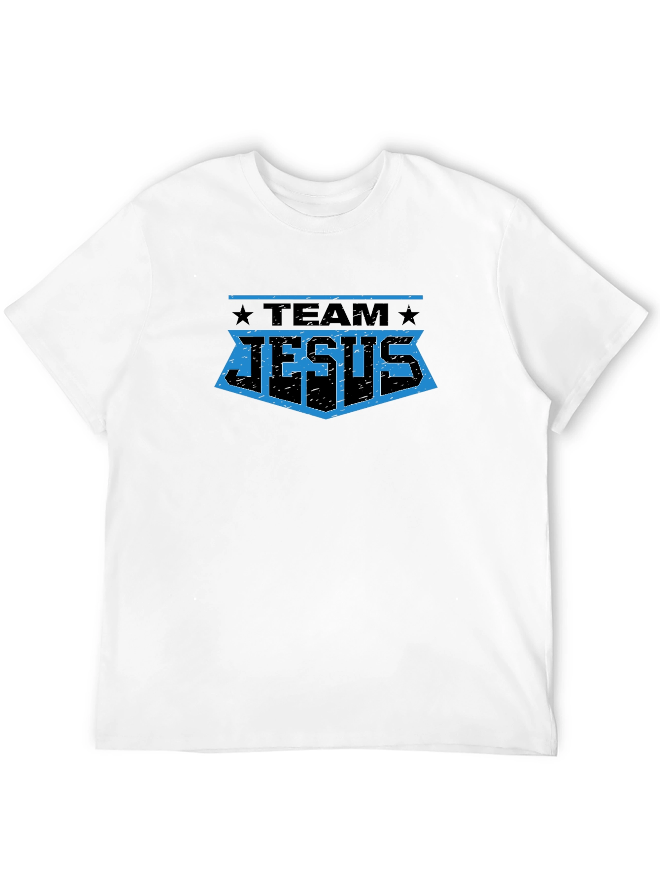 Team Jesus Graphic T-Shirt - Black Crew Neck