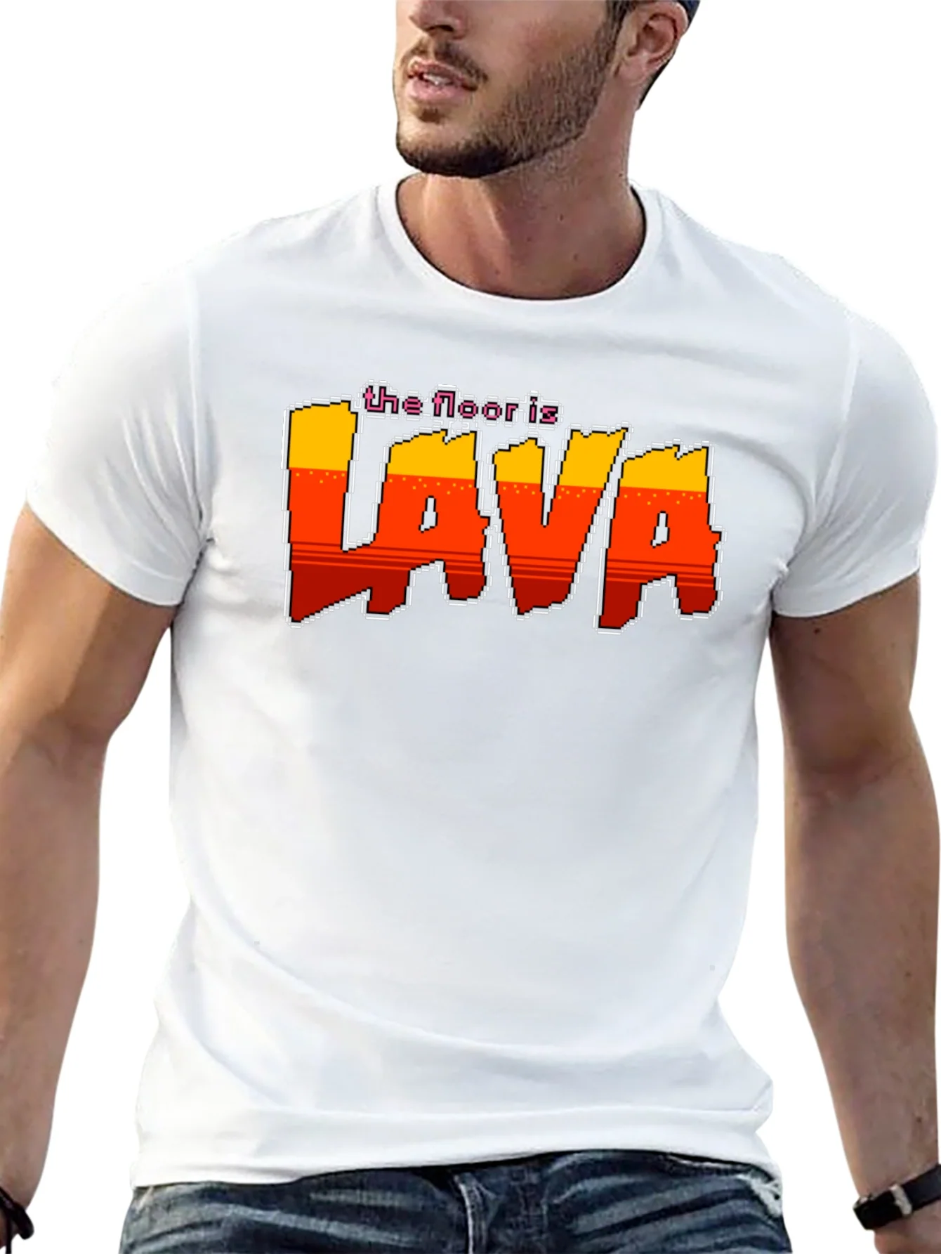 The Floor is Lava Retro Graphic T-Shirt