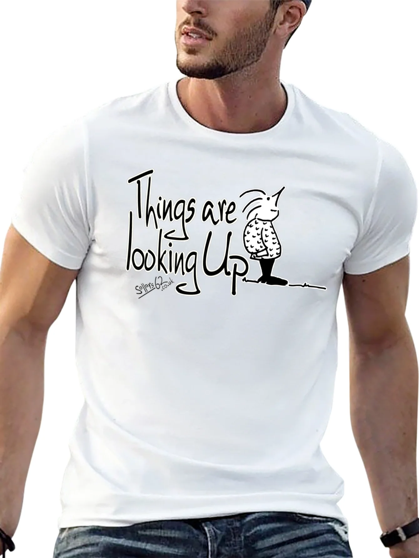 Optimistic Graphic Tee - Things Are Looking Up T-Shirt