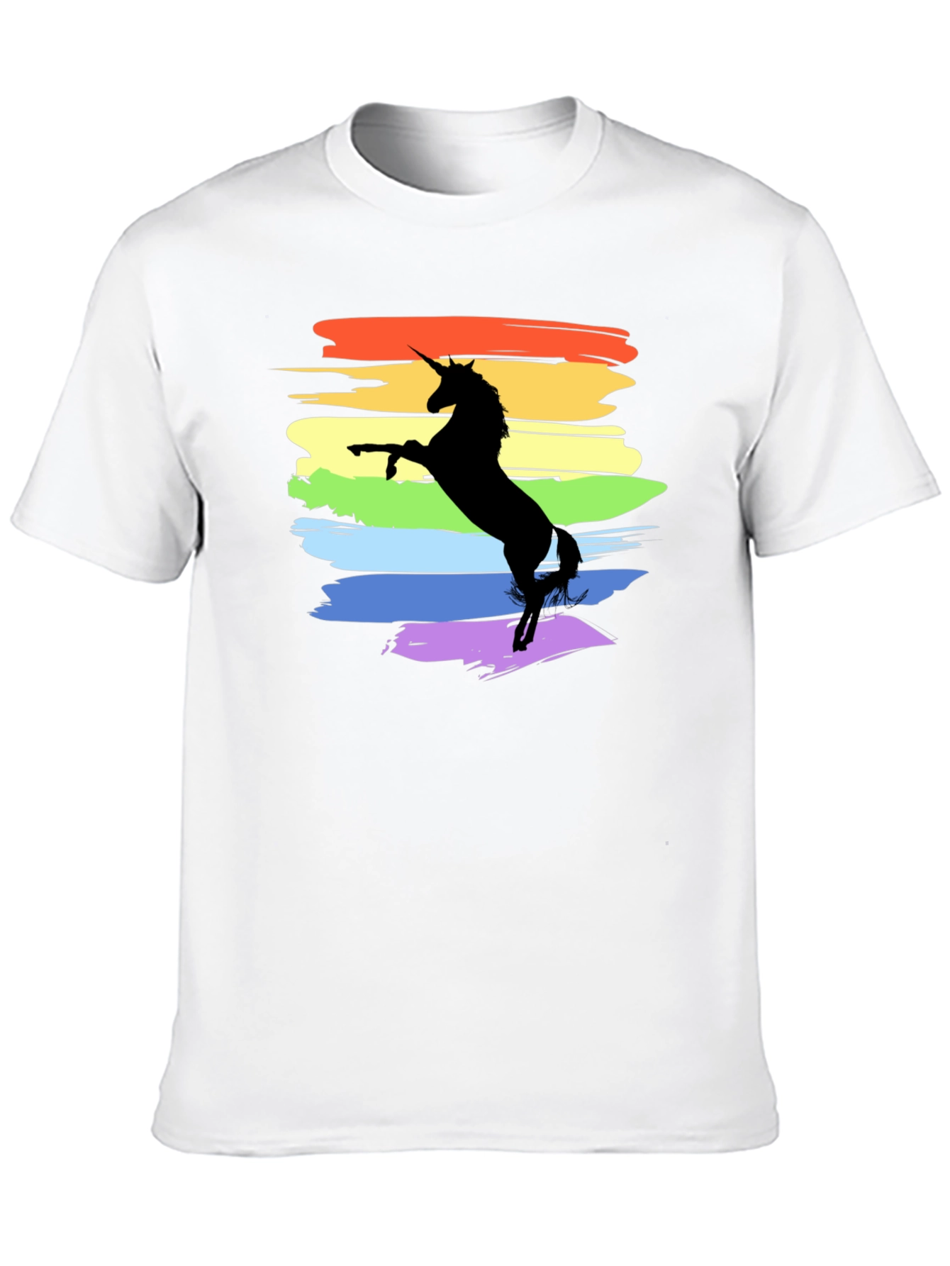 Unicorn Rainbow Pride T-Shirt - Black