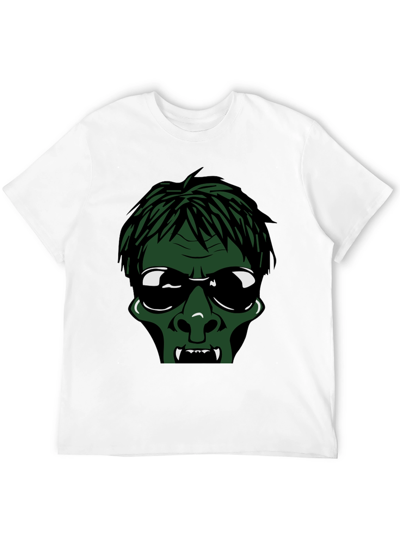 Zombie Face Black T-Shirt