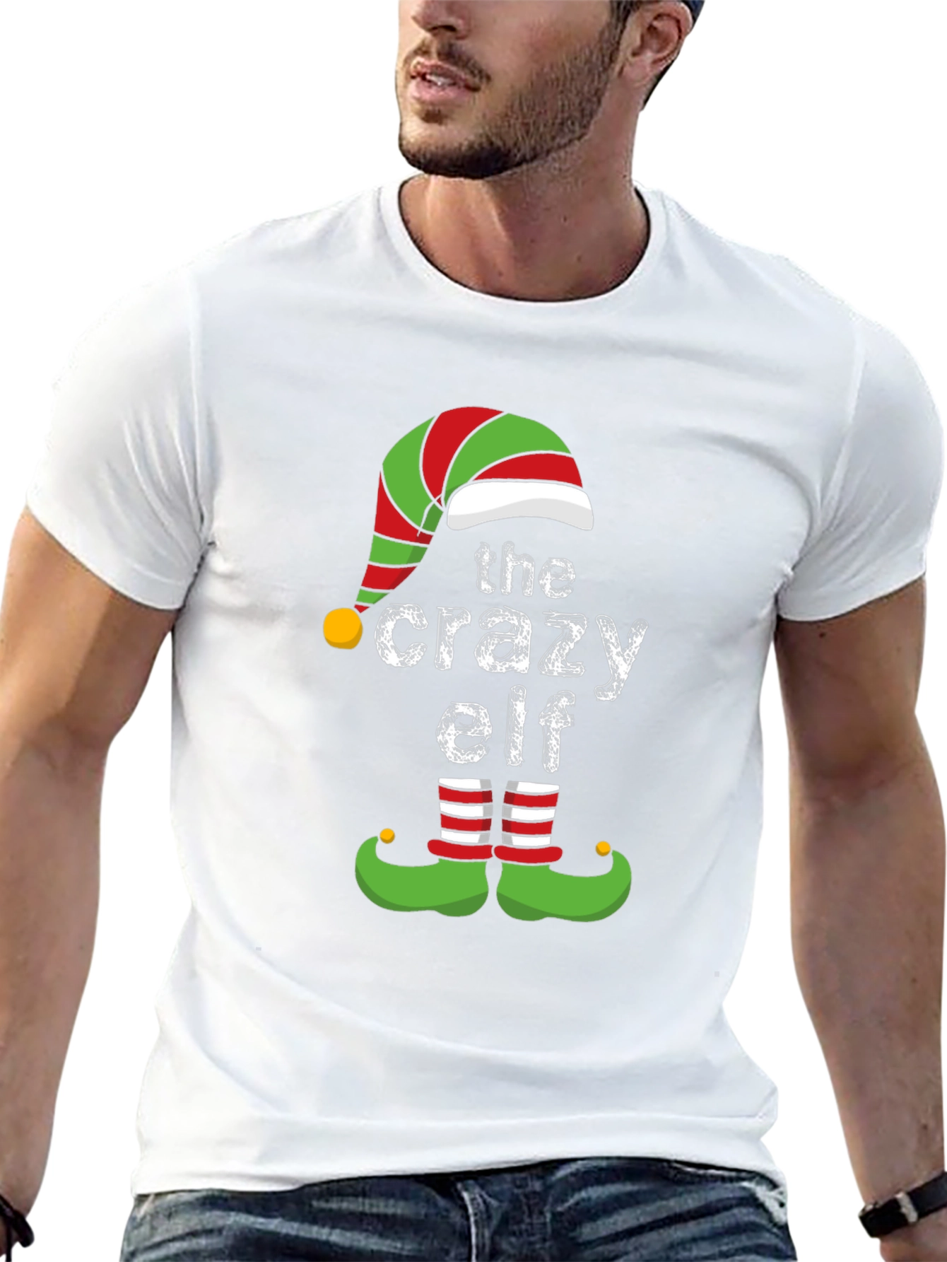 The Crazy Elf Christmas T-Shirt Holiday Tee