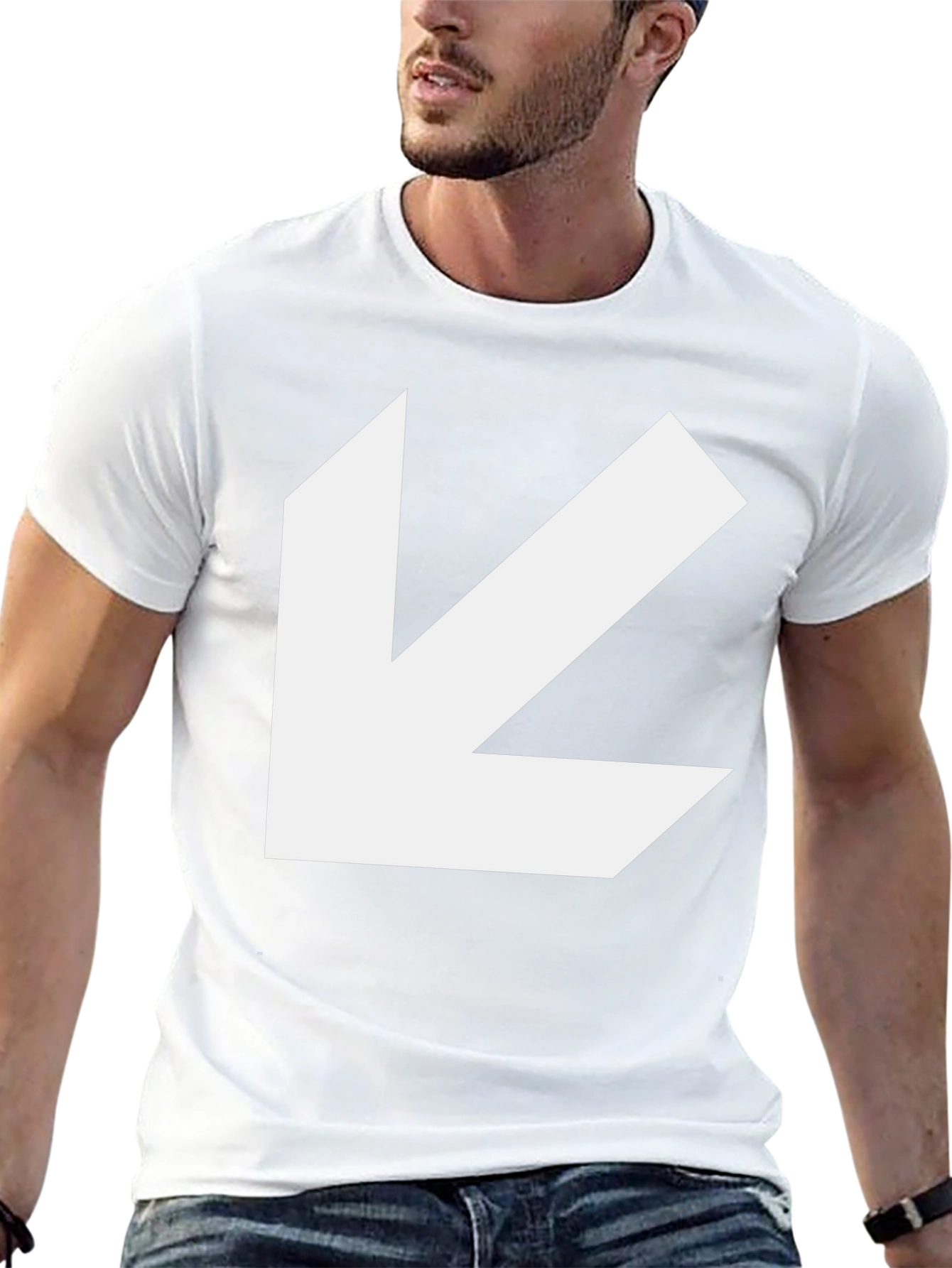 Bold Arrow Graphic Tee - Black Casual Style