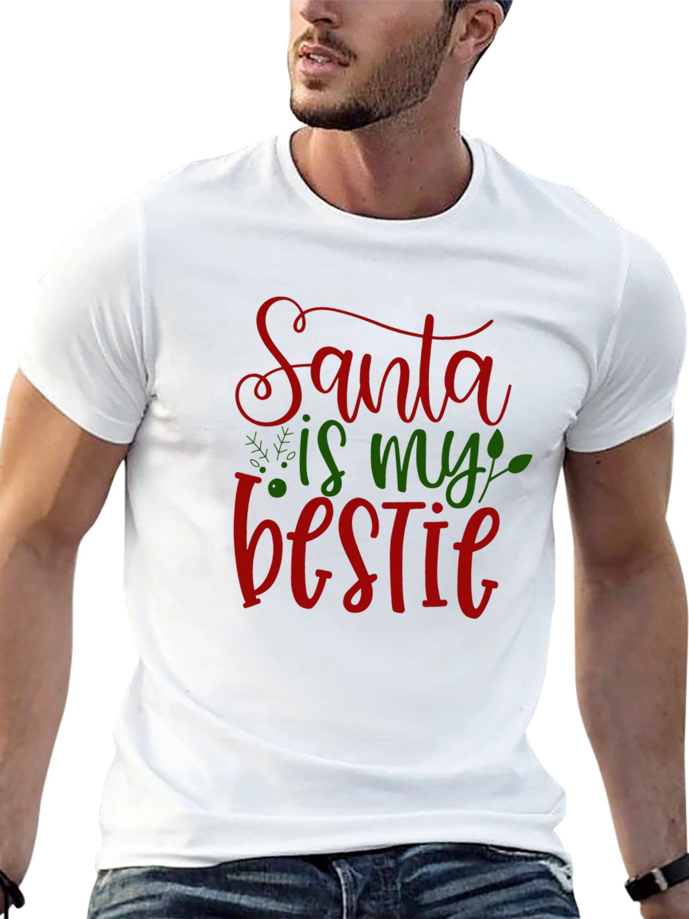 Santa is My Bestie Graphic Tee