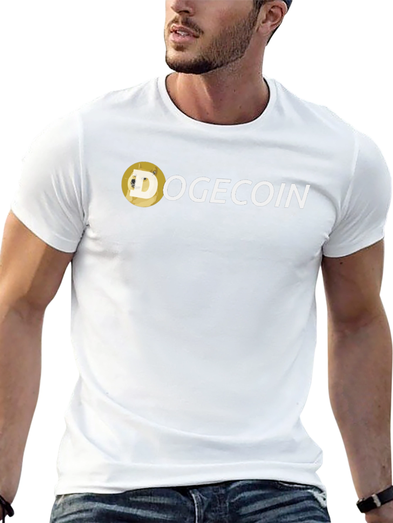 Dogecoin Meme Crypto Black T-Shirt