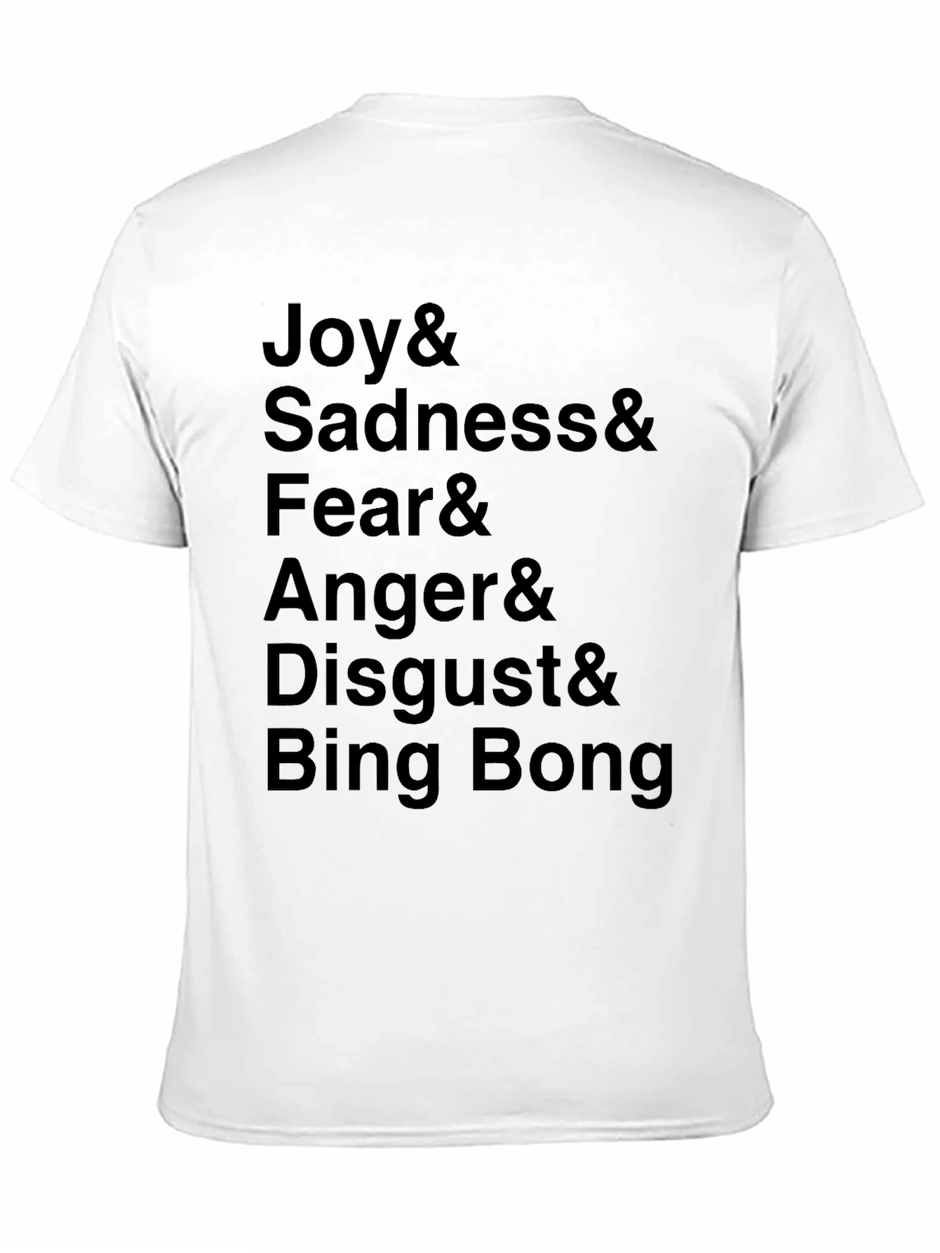 Inside Out Emotion Character Black T-Shirt