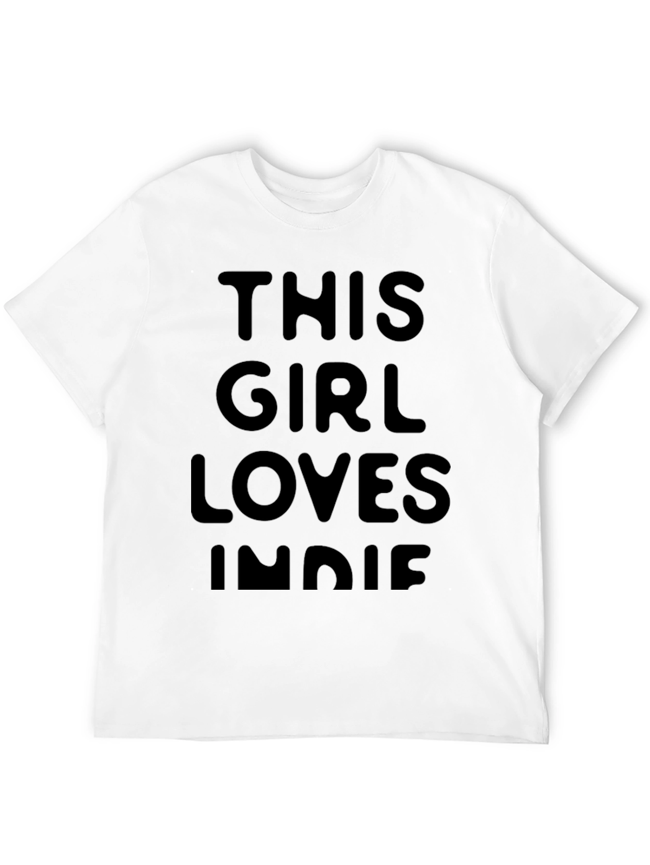 This Girl Loves Indie Black T-Shirt