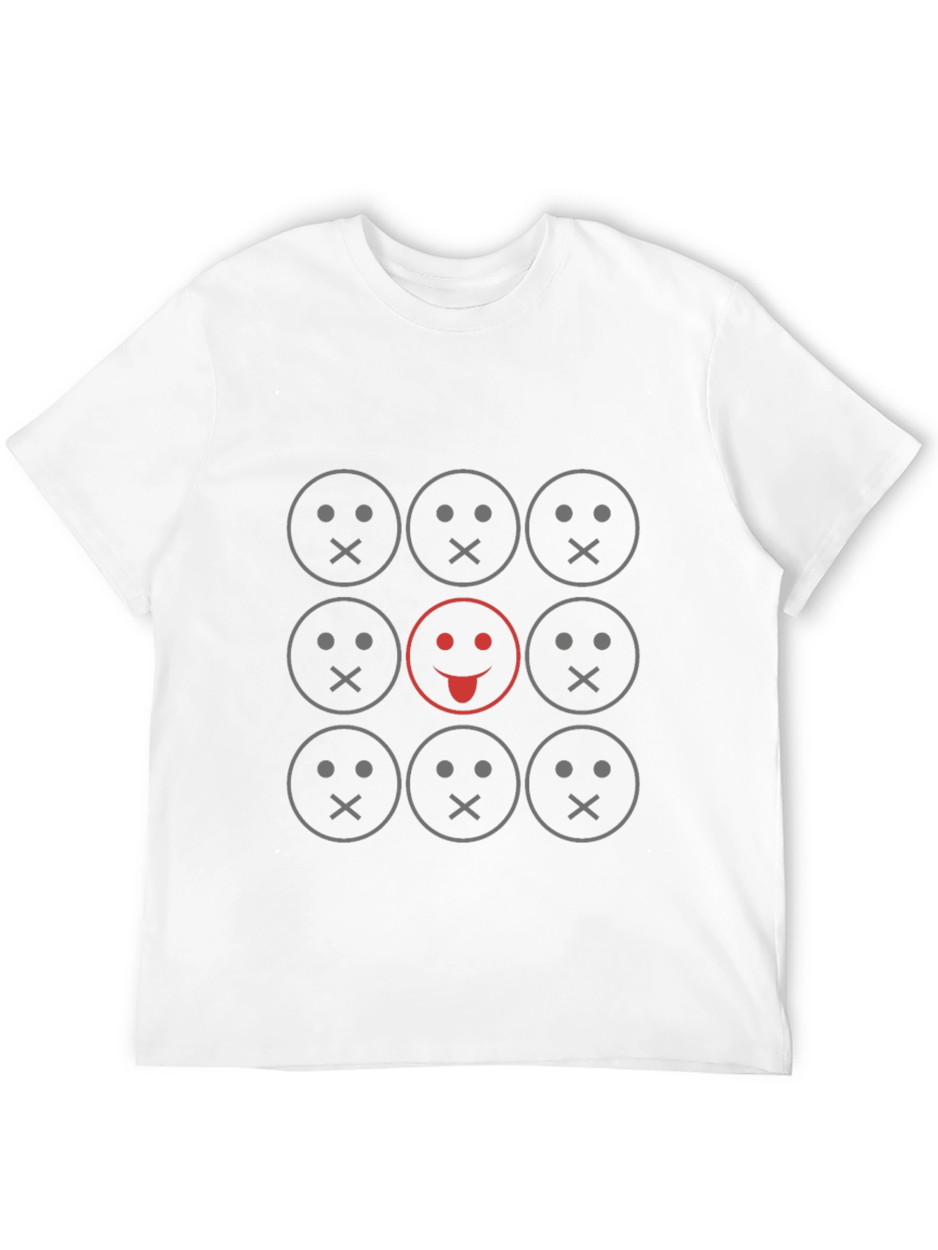 Unique Smiley Face Graphic Tee