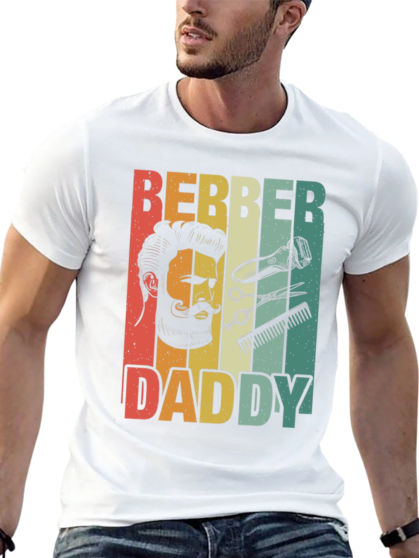 Barber Daddy T-Shirt - Retro Barber Design