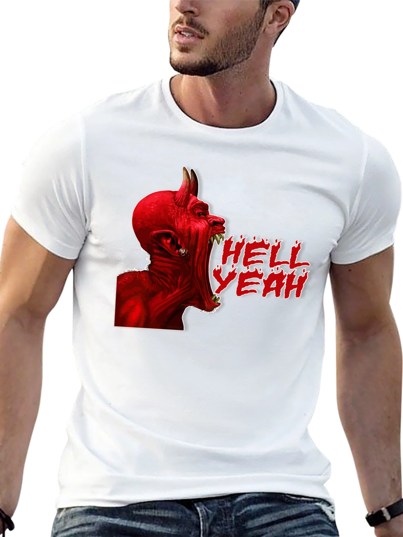 Hell Yeah Devil Graphic T-Shirt