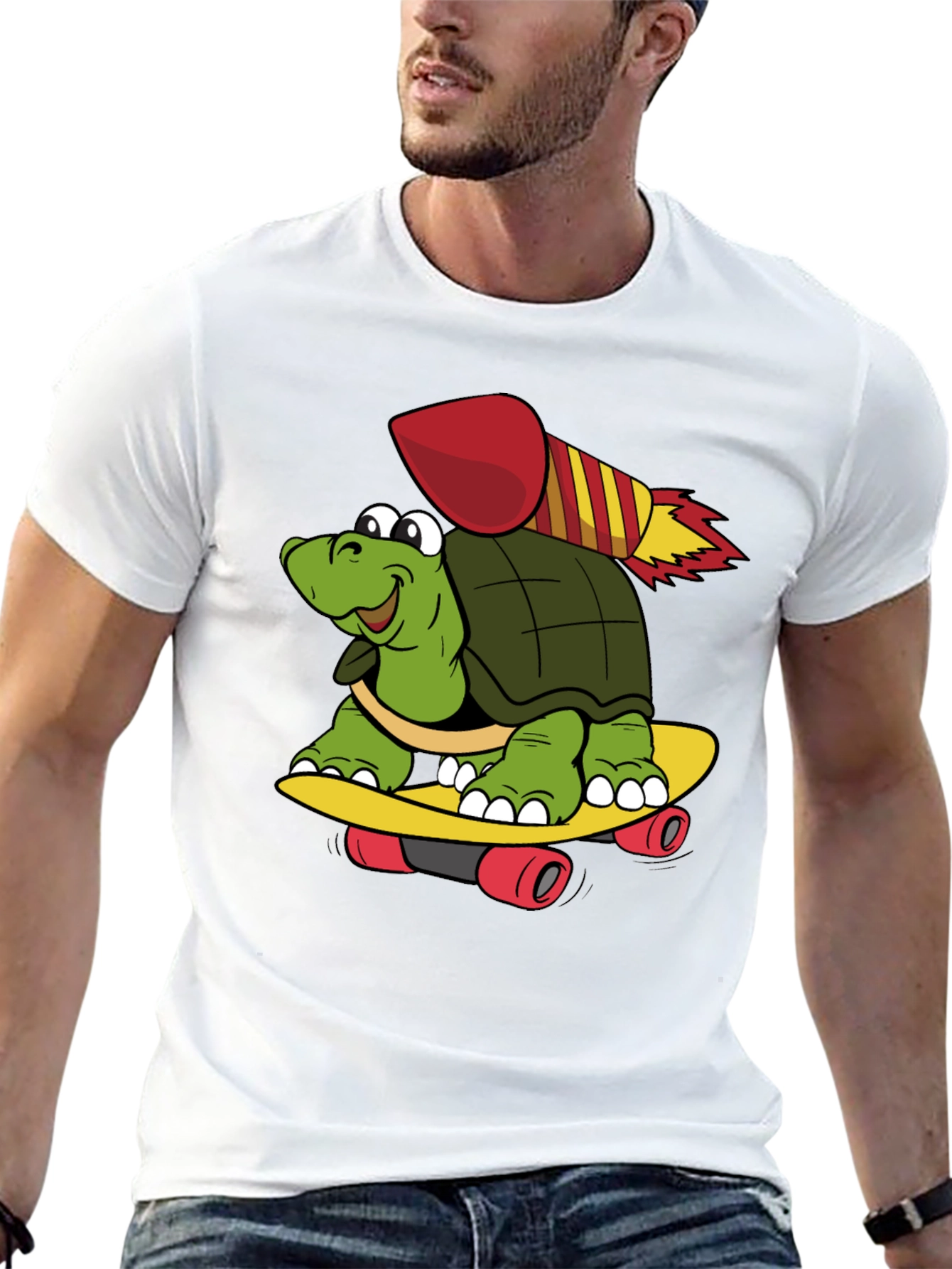 Turtle Skateboard Rocket T-Shirt